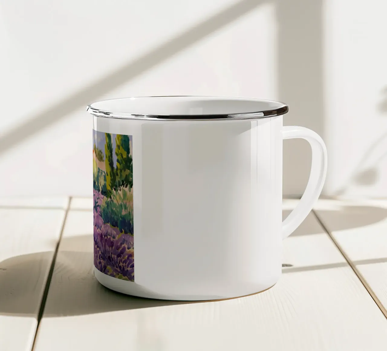 Sogno infinito di lavanda tazza in smalto da Angkasa Mist