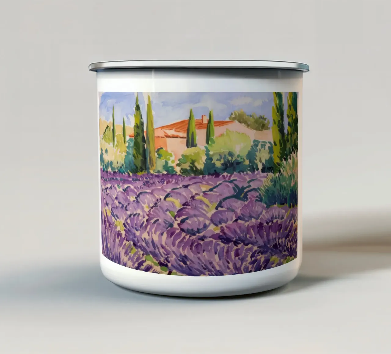 Sogno infinito di lavanda tazza in smalto da Angkasa Mist