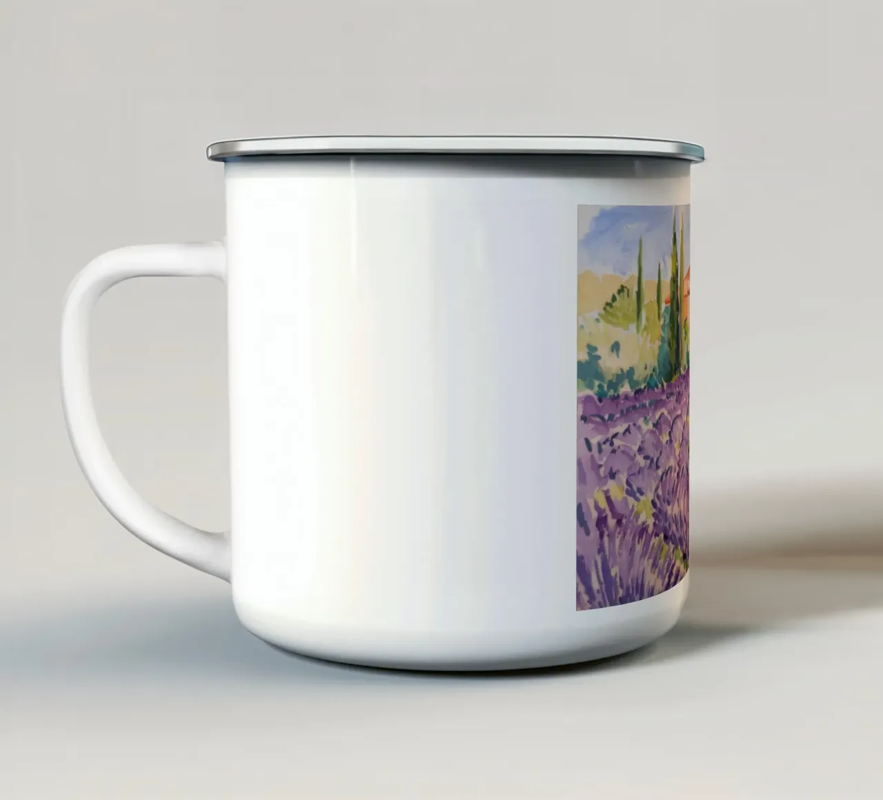 Sogno infinito di lavanda tazza in smalto da Angkasa Mist