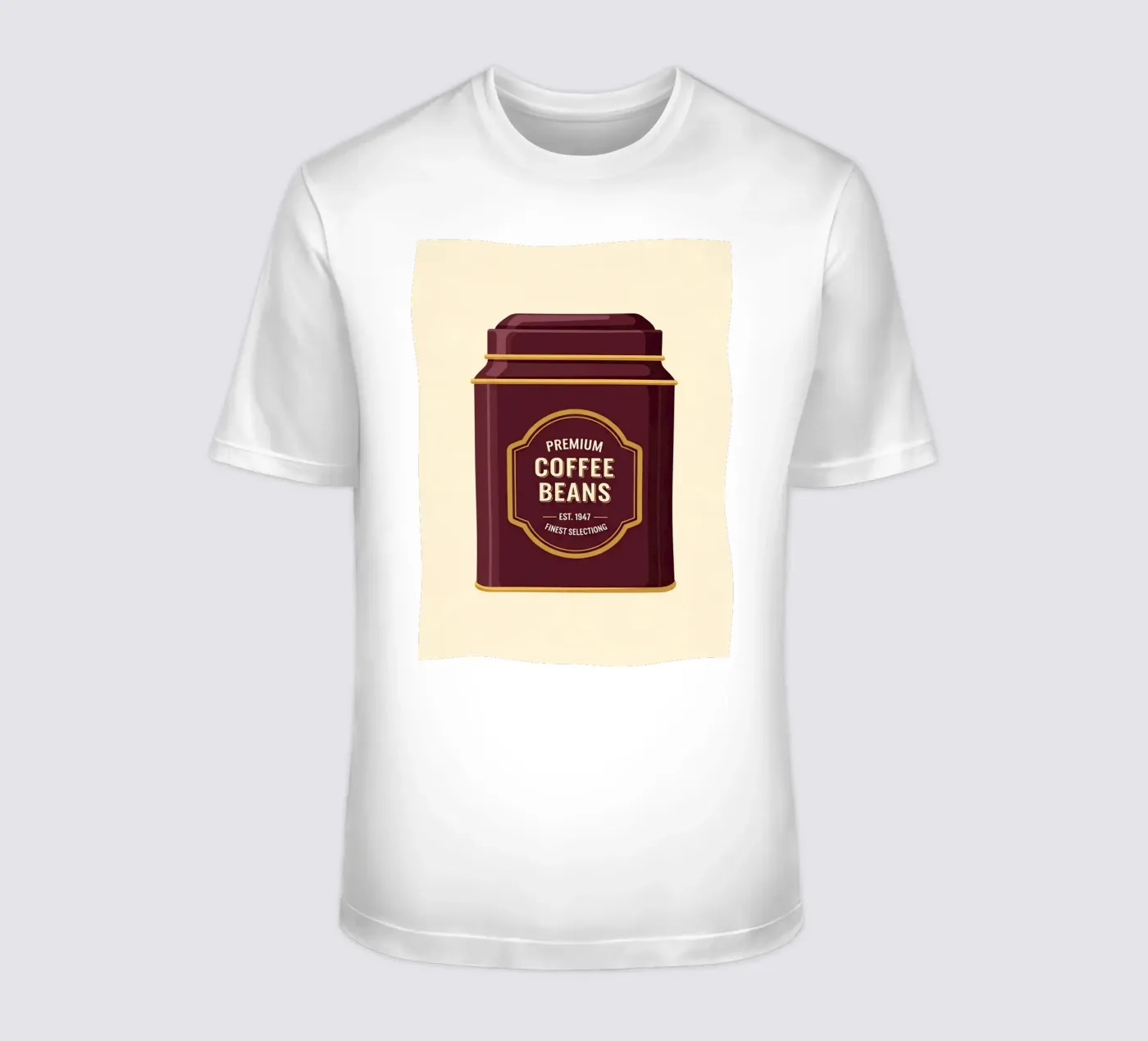 retro coffee canister t-shirt da LIFESTYLE OBJECTS