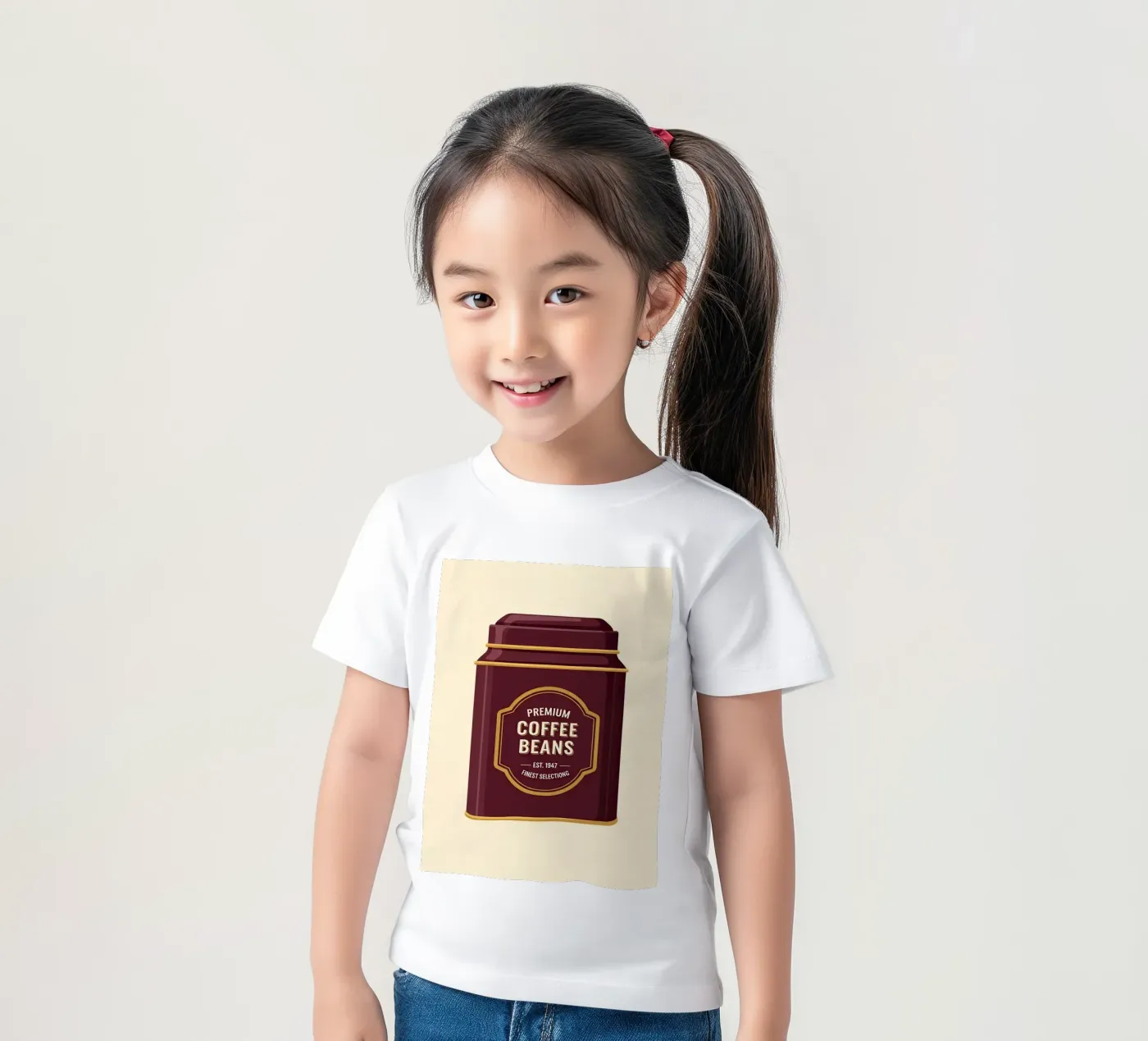 retro coffee canister kids t-shirt by LIFESTYLE OBJECTS