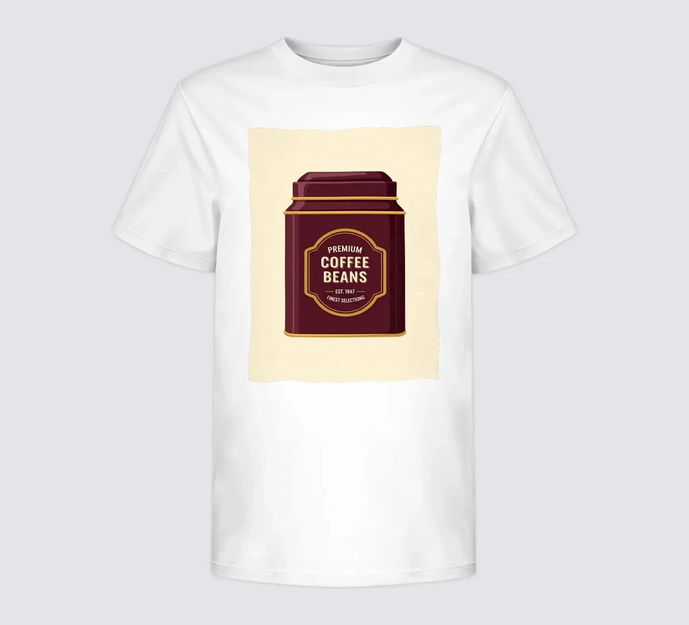 retro coffee canister kids t-shirt by LIFESTYLE OBJECTS