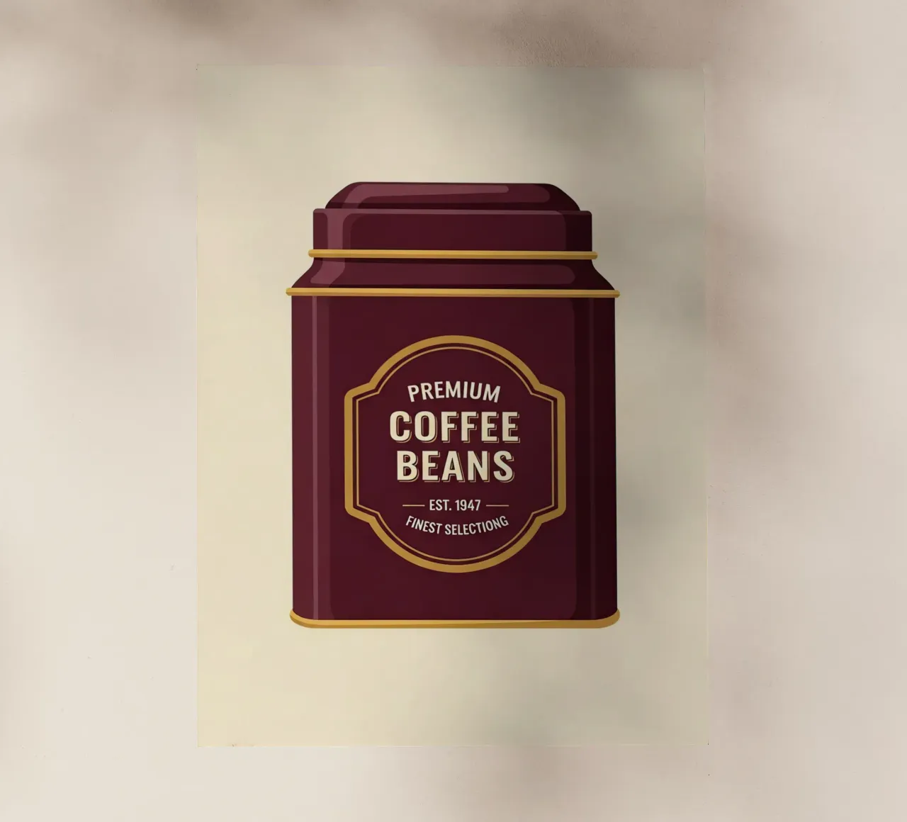 barattolo retrò per caffè pellicola backlit da LIFESTYLE OBJECTS