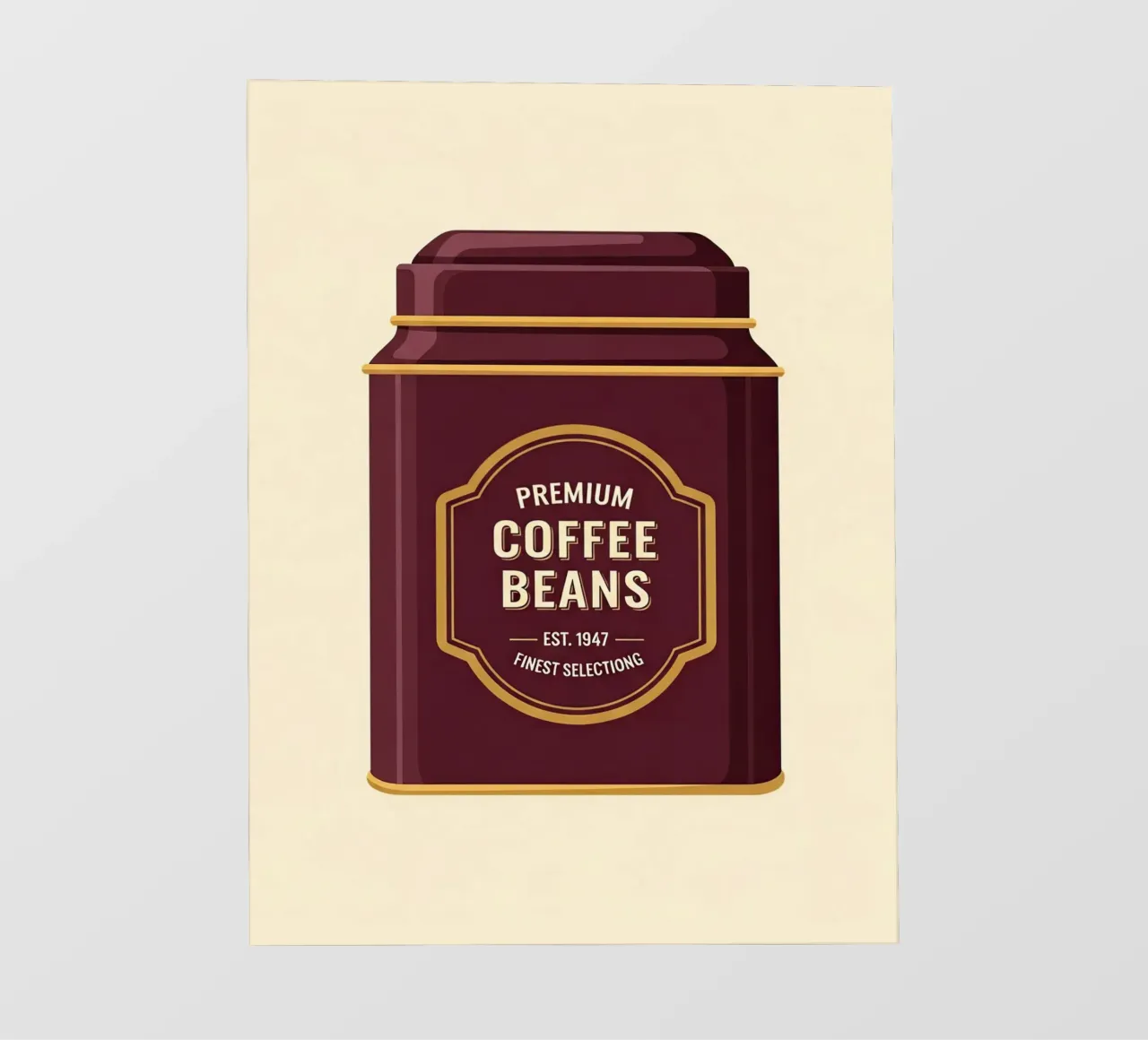 barattolo retrò per caffè pellicola backlit da LIFESTYLE OBJECTS