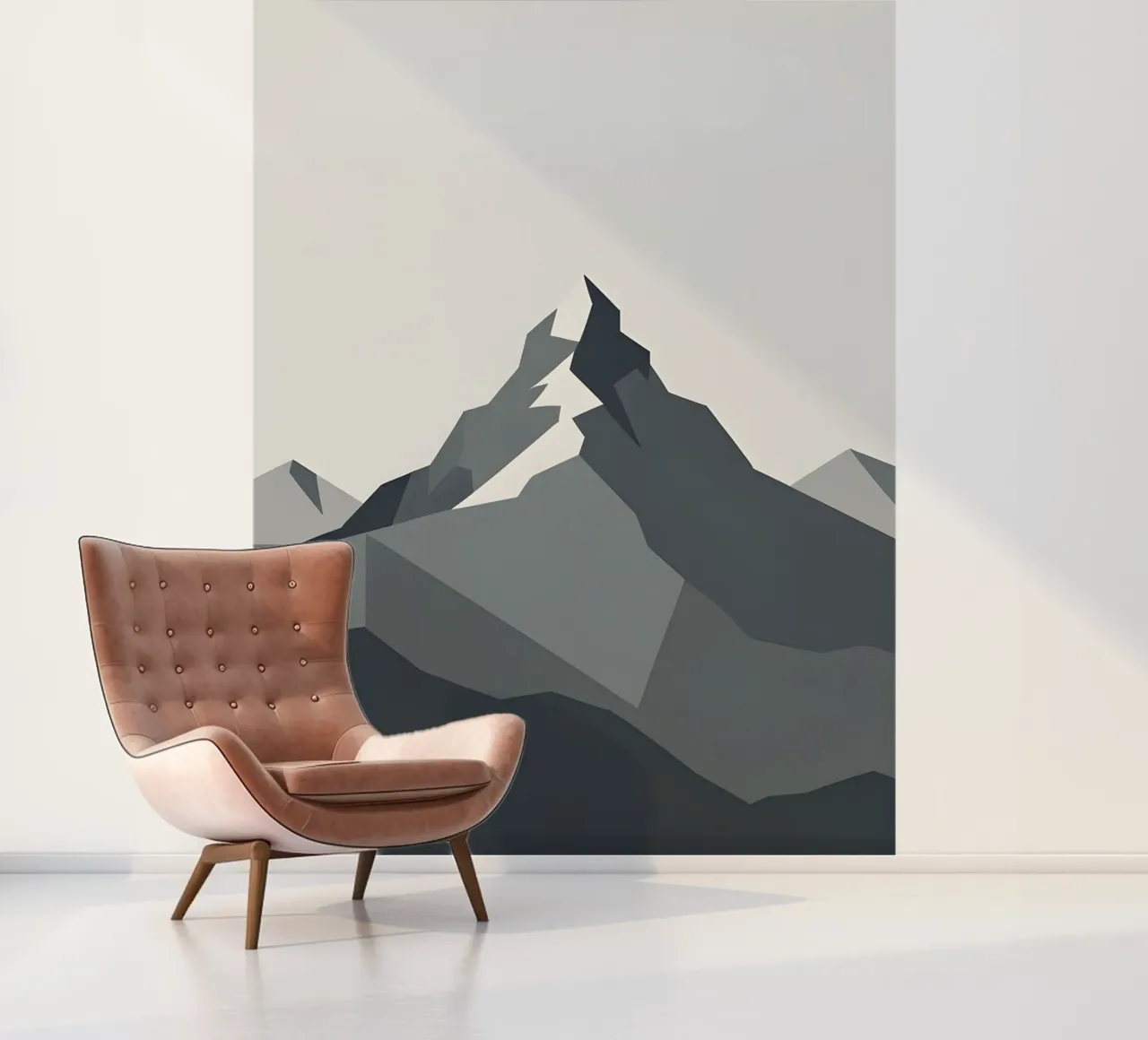 Mountain - Zero Shadow fotobehang van LIFESTYLE OBJECTS