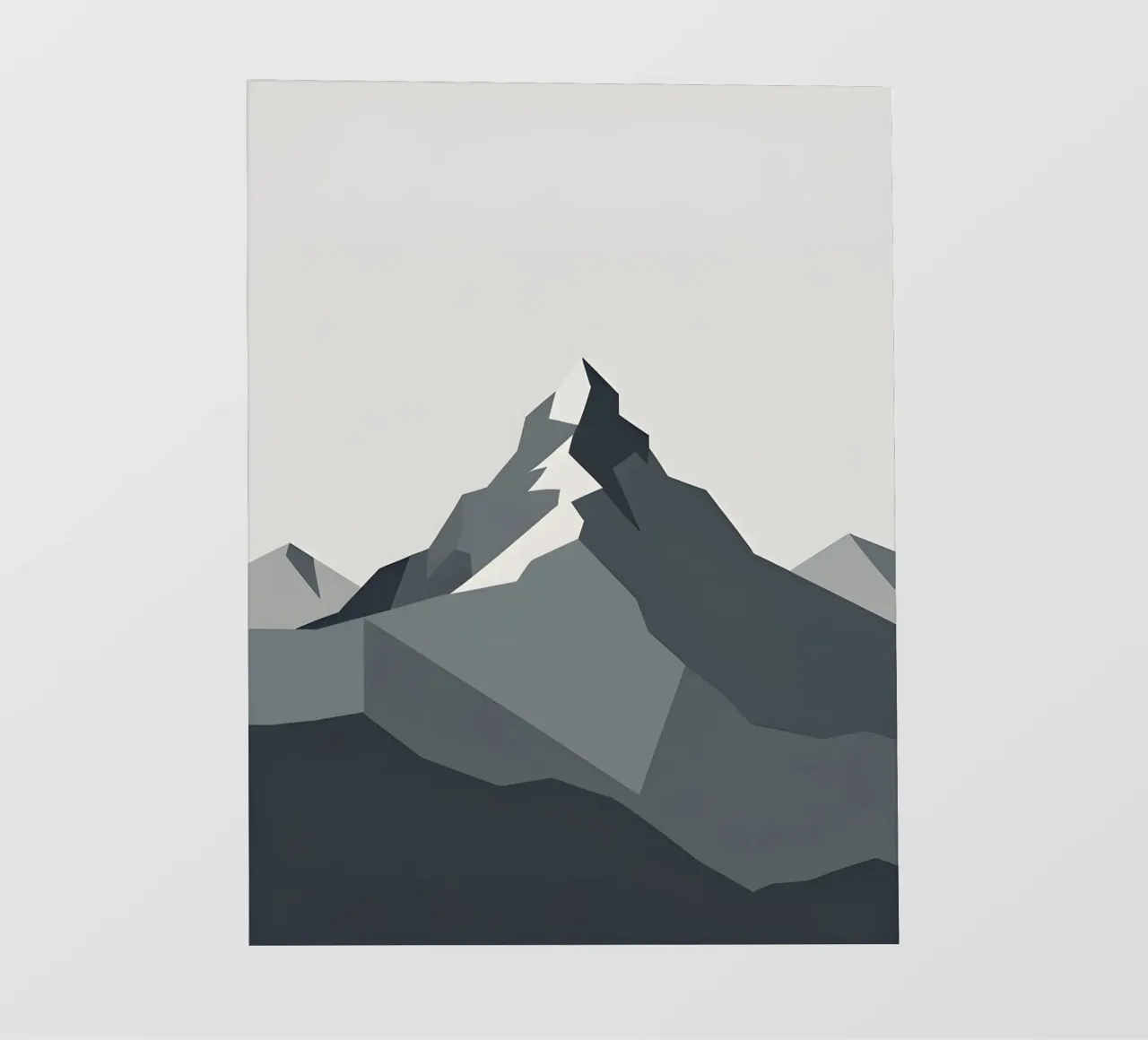 Mountain - Zero Shadow fotobehang van LIFESTYLE OBJECTS
