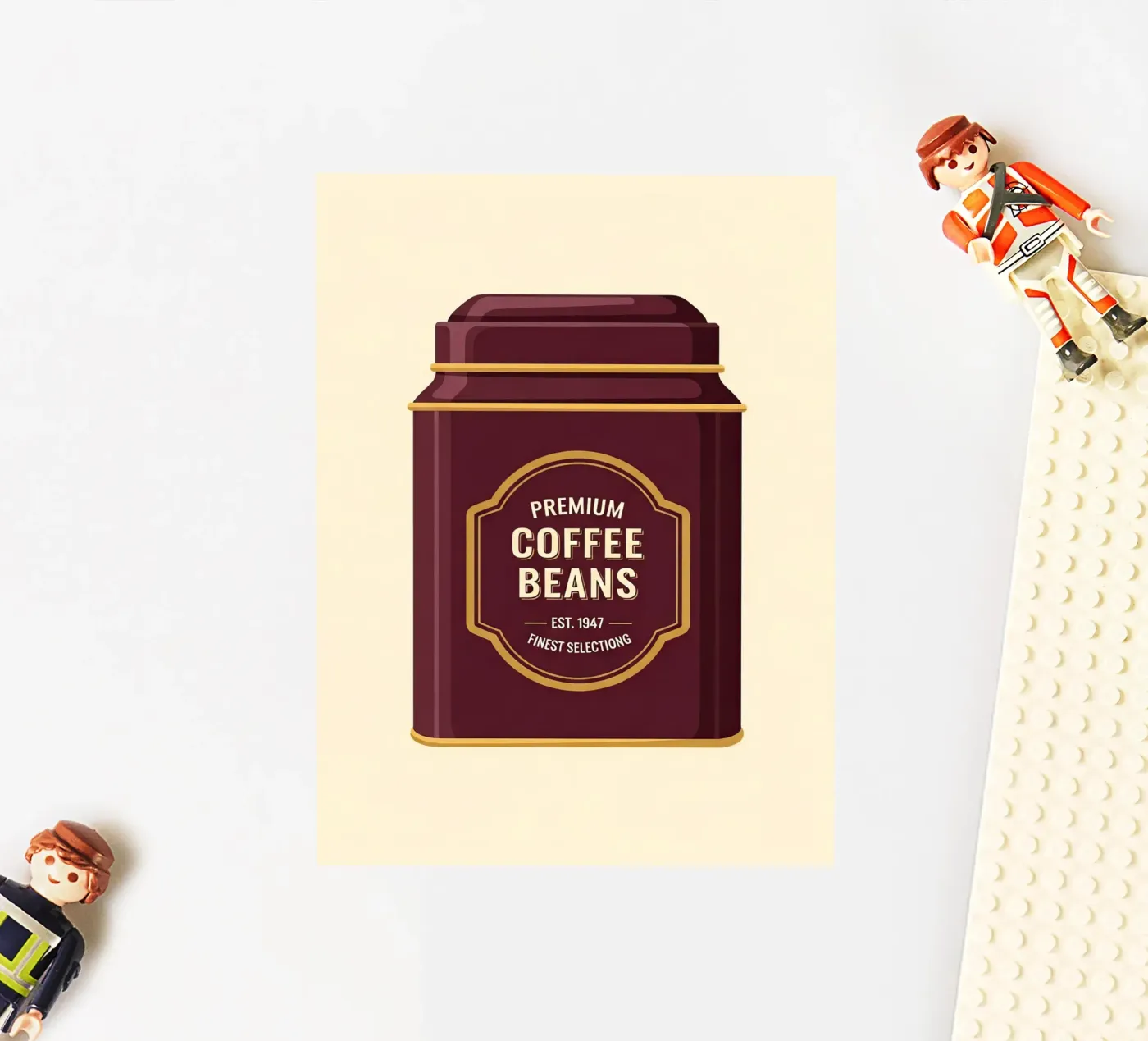 retro coffee canister sticker by LIFESTYLE OBJECTS
