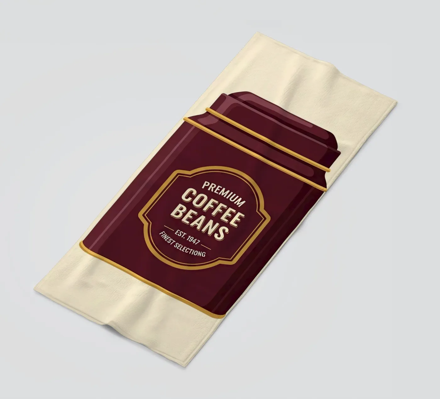 retro coffee canister Strandtuch von LIFESTYLE OBJECTS