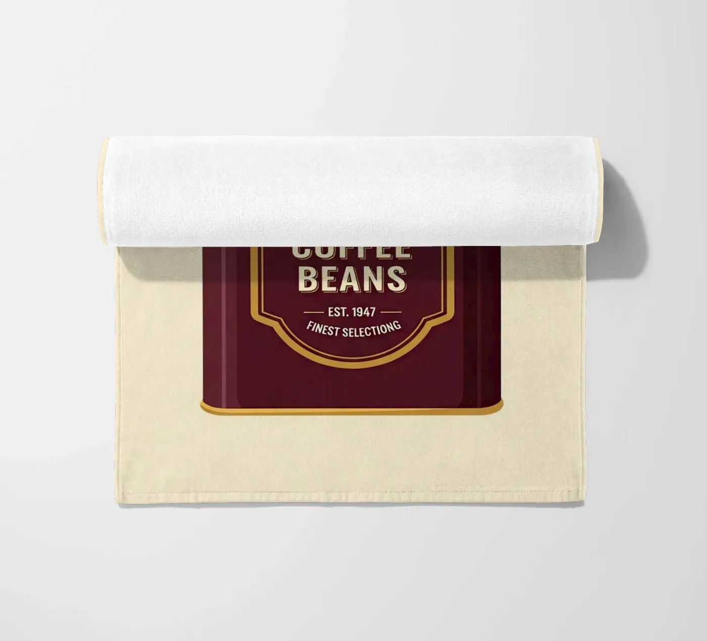 retro coffee canister Strandtuch von LIFESTYLE OBJECTS