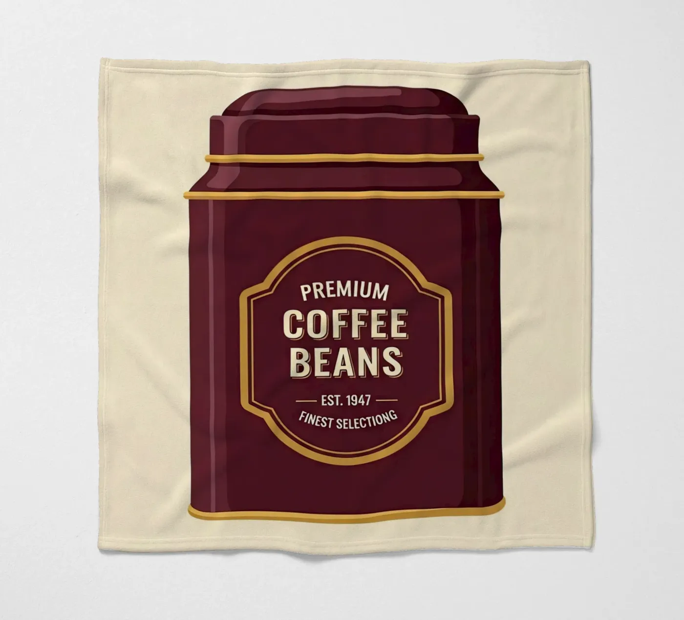 retro coffee canister Fleecedecke von LIFESTYLE OBJECTS