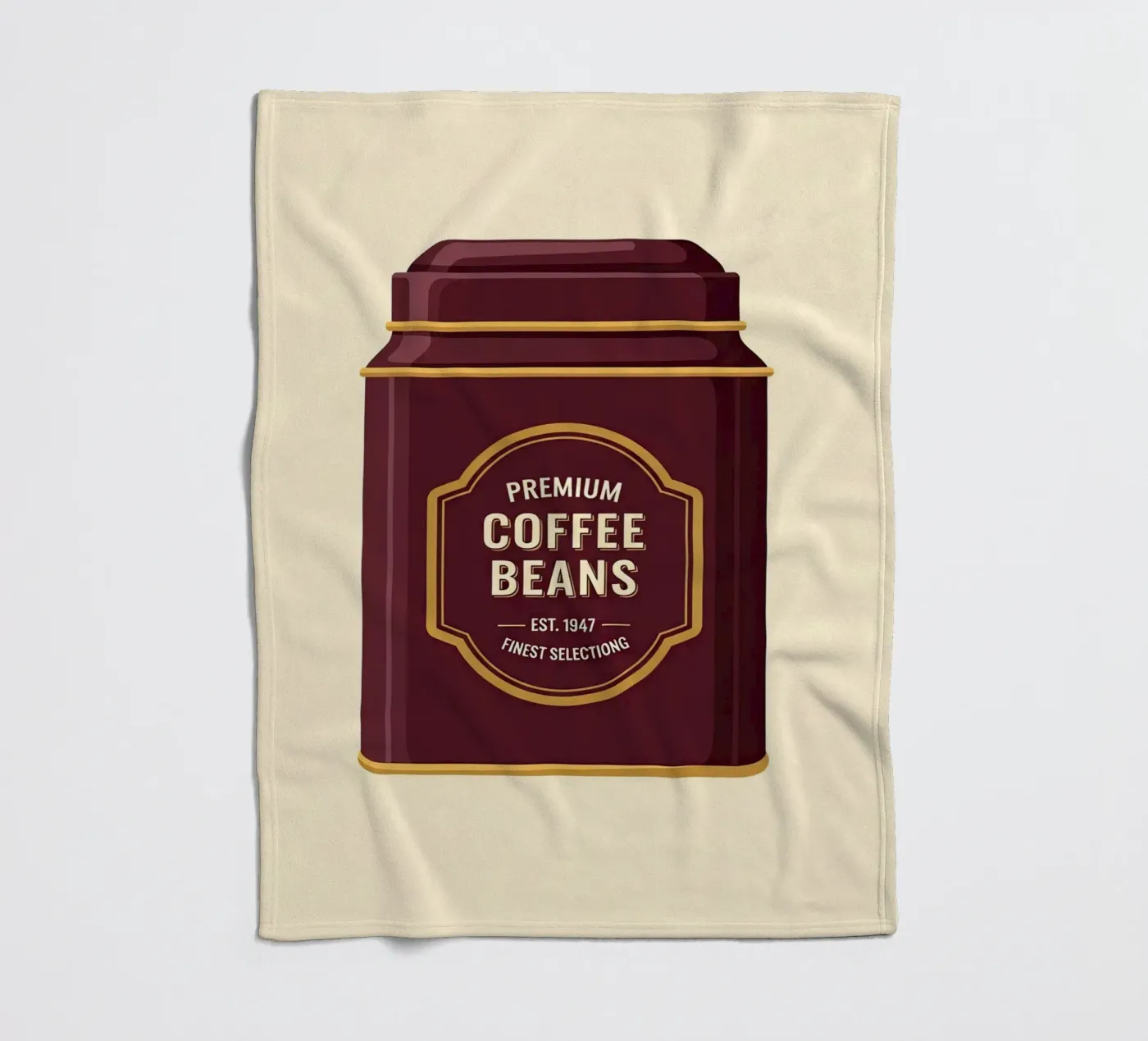 retro coffee canister Fleecedecke von LIFESTYLE OBJECTS