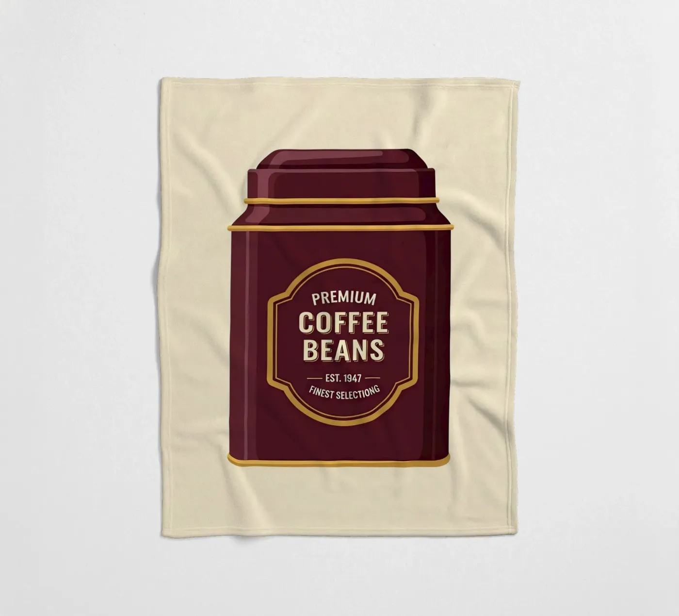 retro coffee canister Fleecedecke von LIFESTYLE OBJECTS