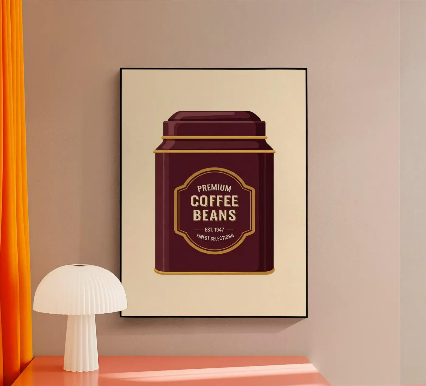 retro coffee canister acryl van LIFESTYLE OBJECTS