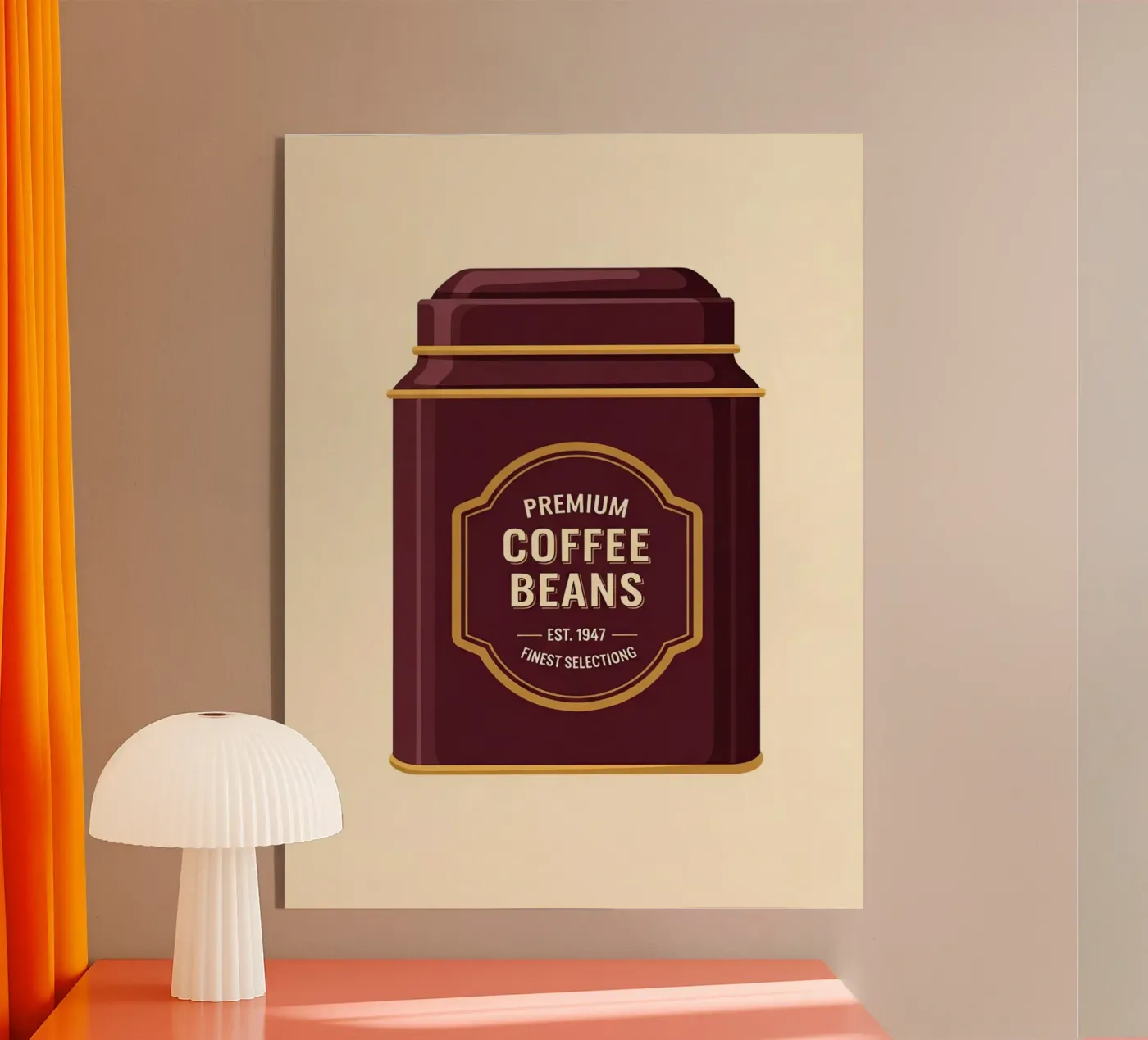 retro coffee canister acryl van LIFESTYLE OBJECTS