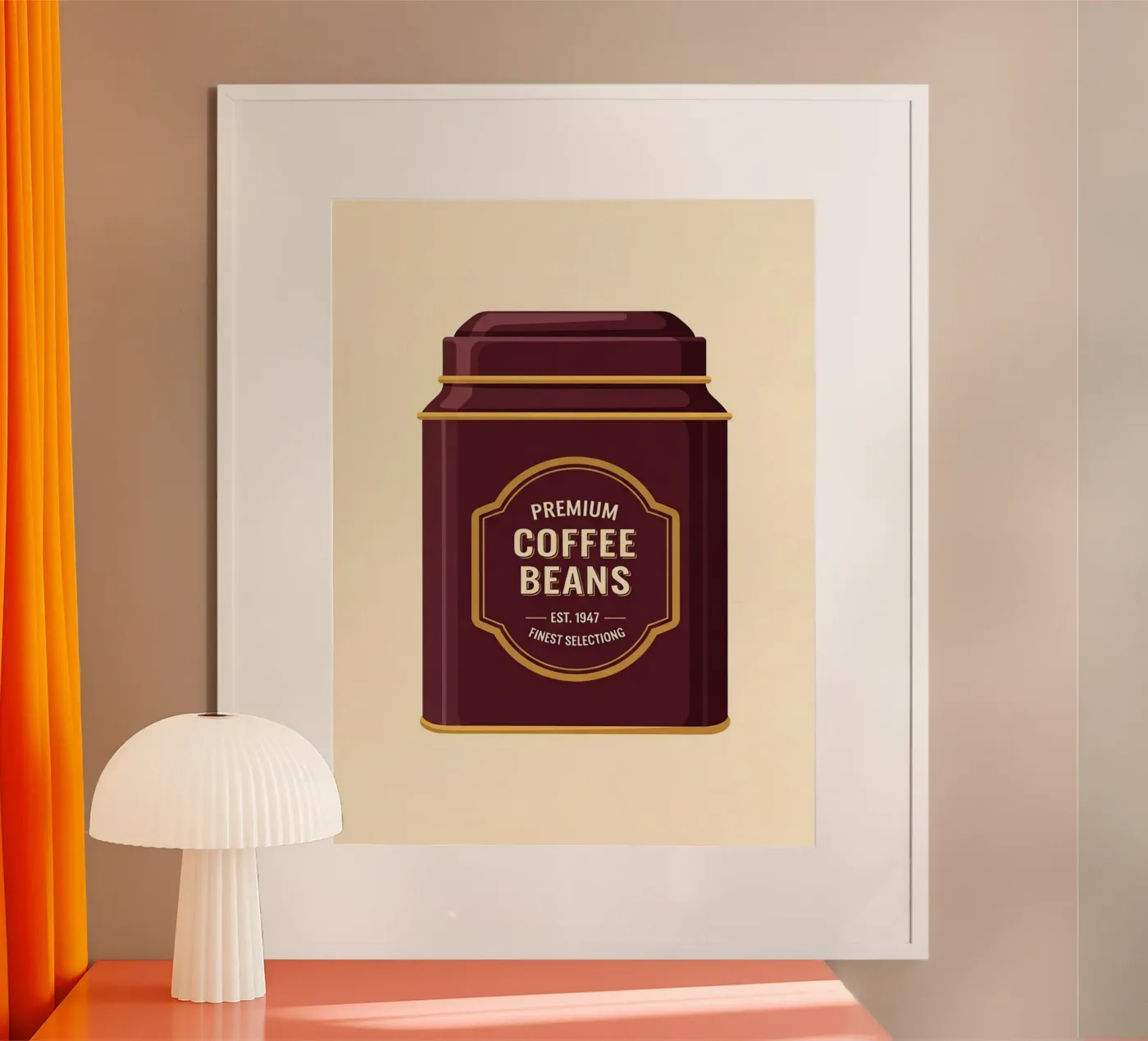 retro coffee canister poster da LIFESTYLE OBJECTS