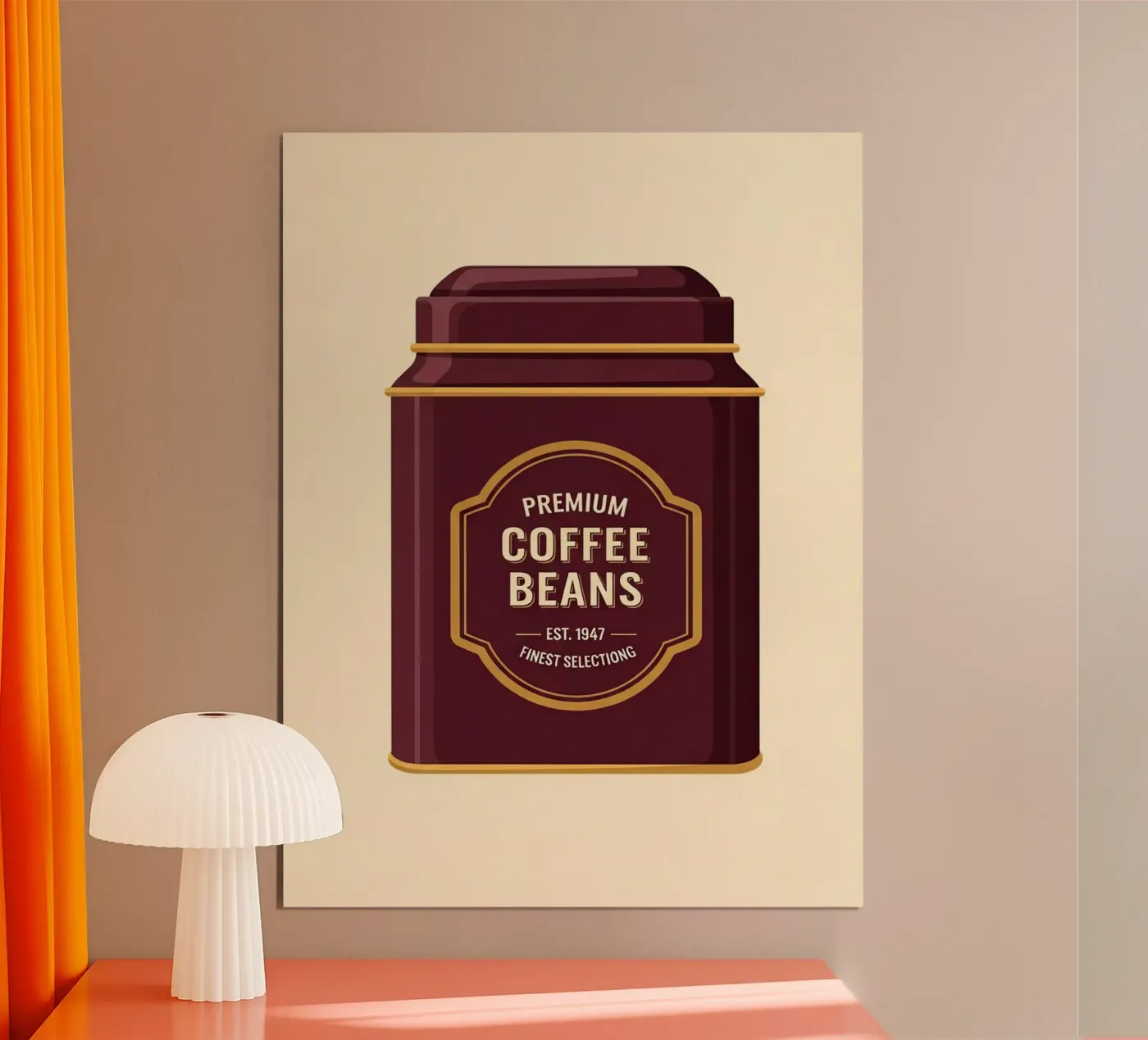 retro coffee canister poster da LIFESTYLE OBJECTS