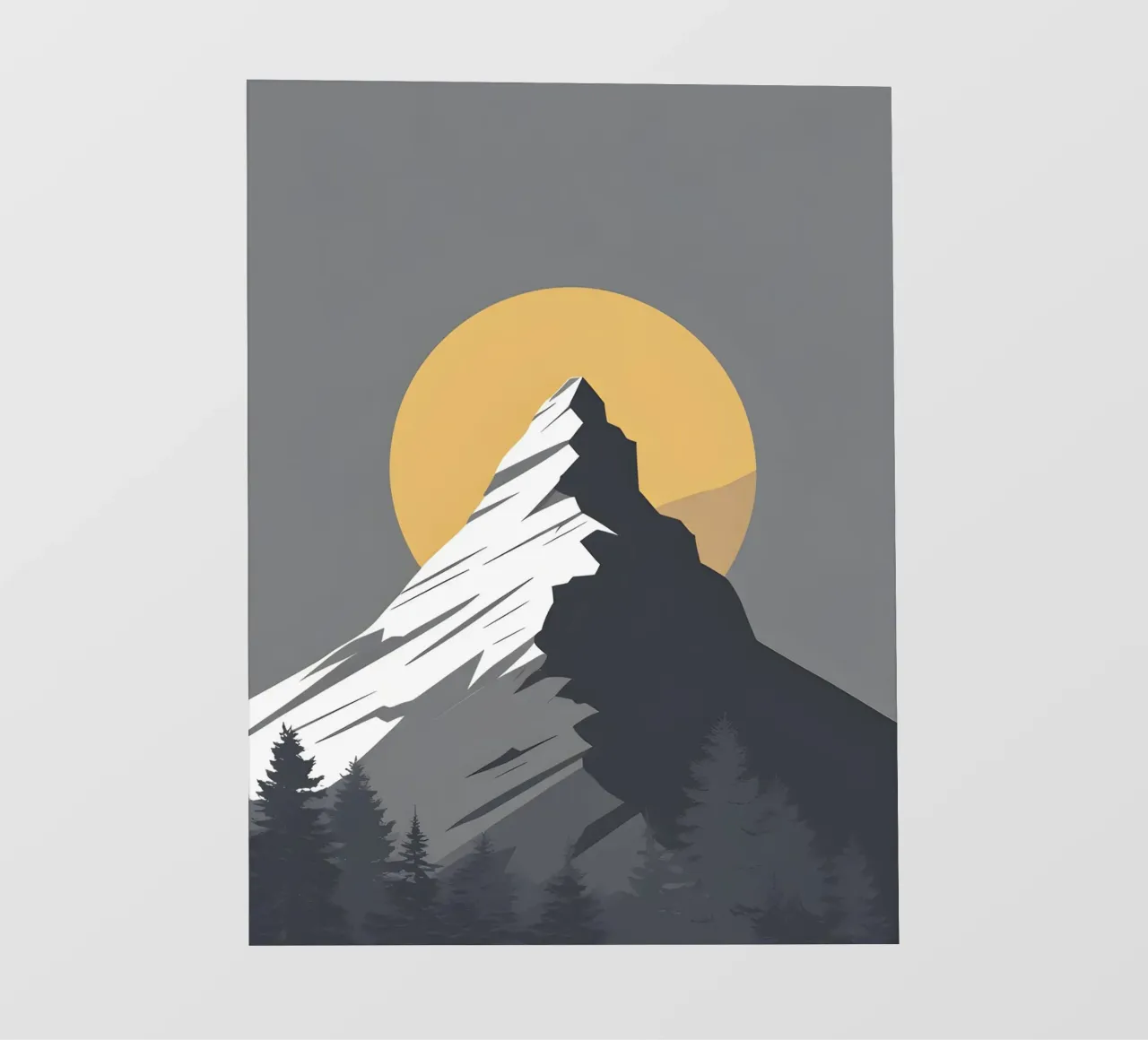 Mountain - Zero Shadow fotobehang van LIFESTYLE OBJECTS