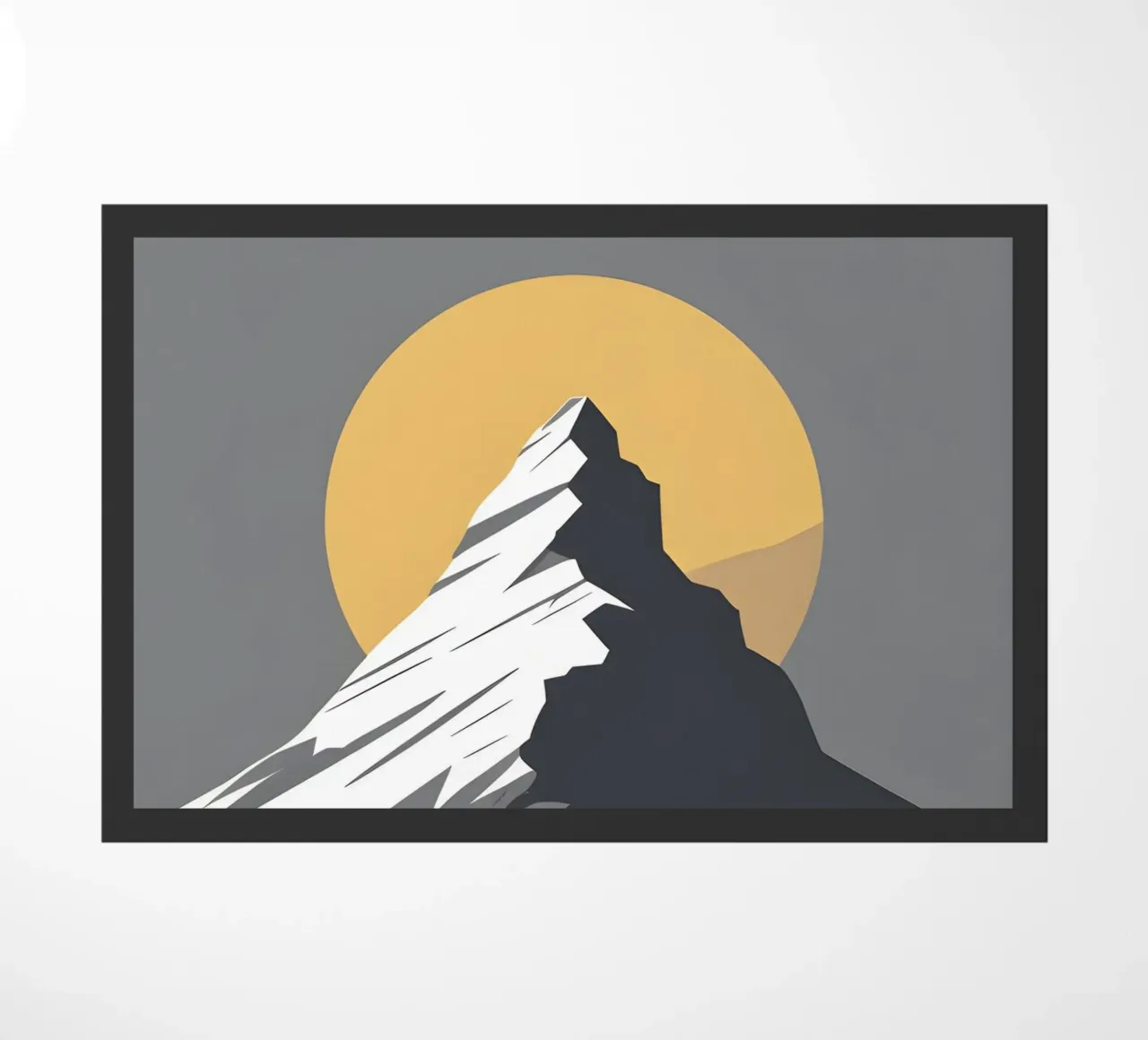 Mountain - Zero Shadow doormat by LIFESTYLE OBJECTS