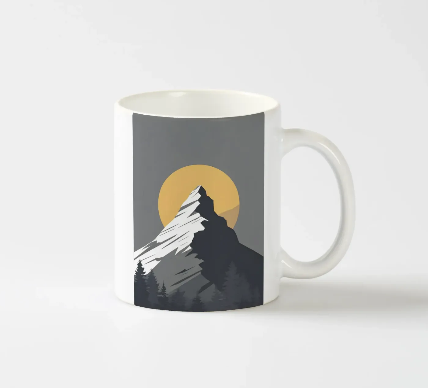 Mountain - Zero Shadow ceramic mug by LIFESTYLE OBJECTS