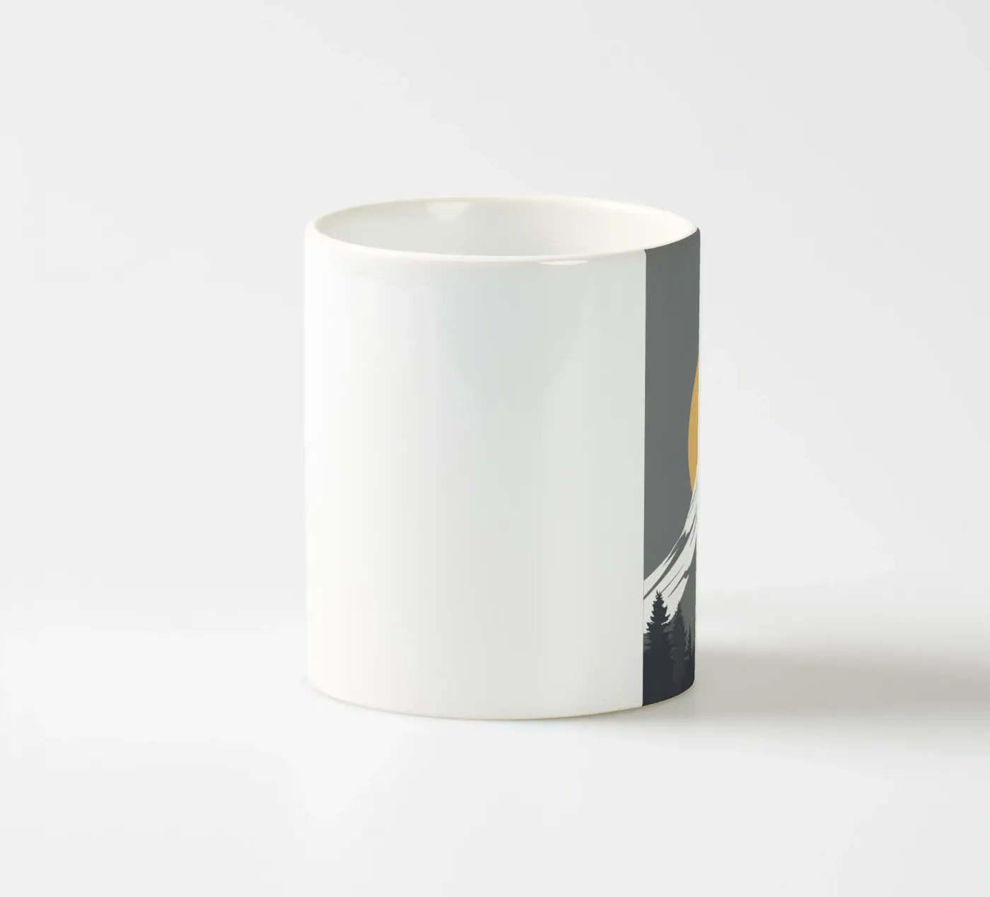 Mountain - Zero Shadow ceramic mug by LIFESTYLE OBJECTS