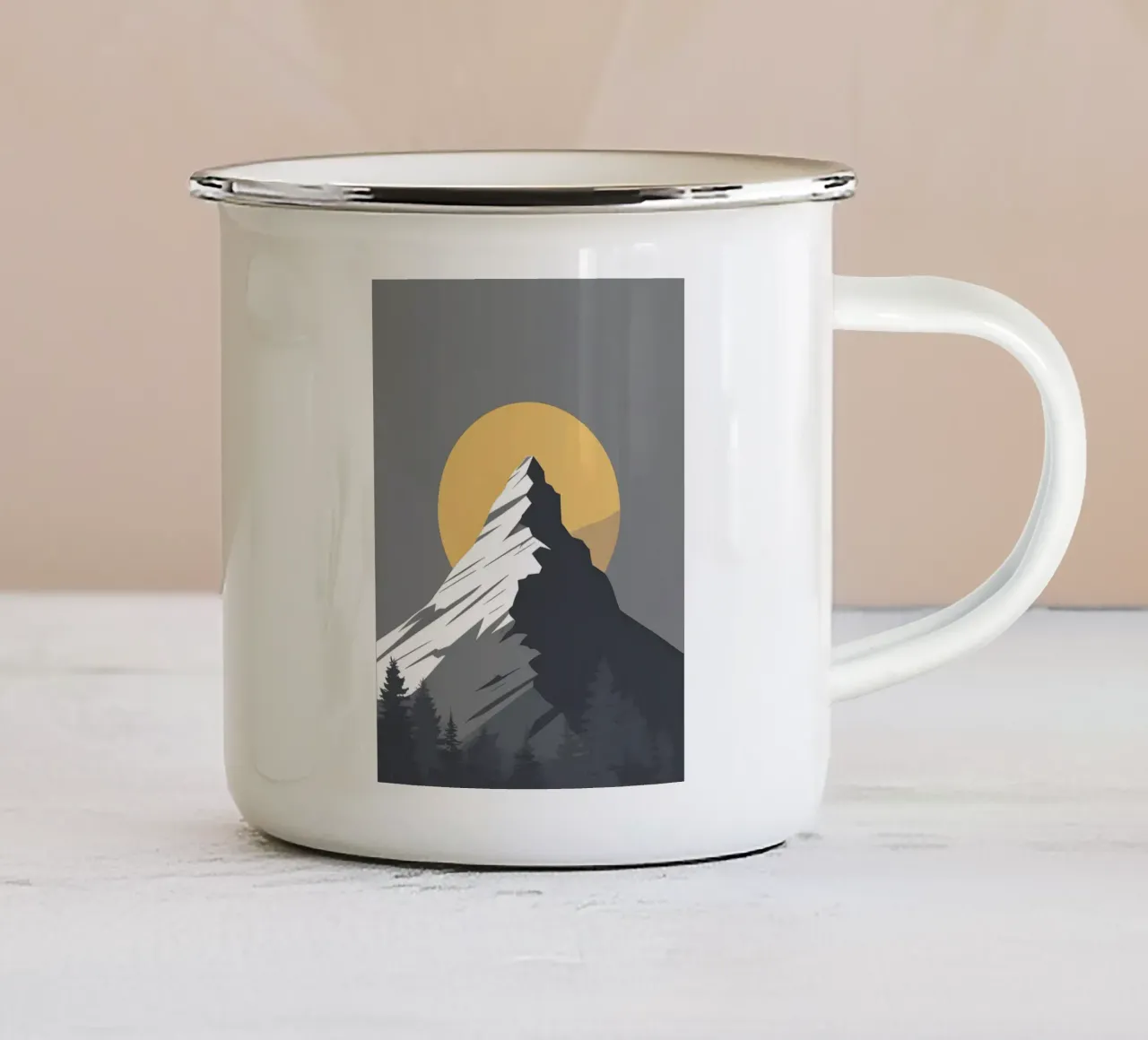 Montagna - Zero Shadow tazza in smalto da LIFESTYLE OBJECTS