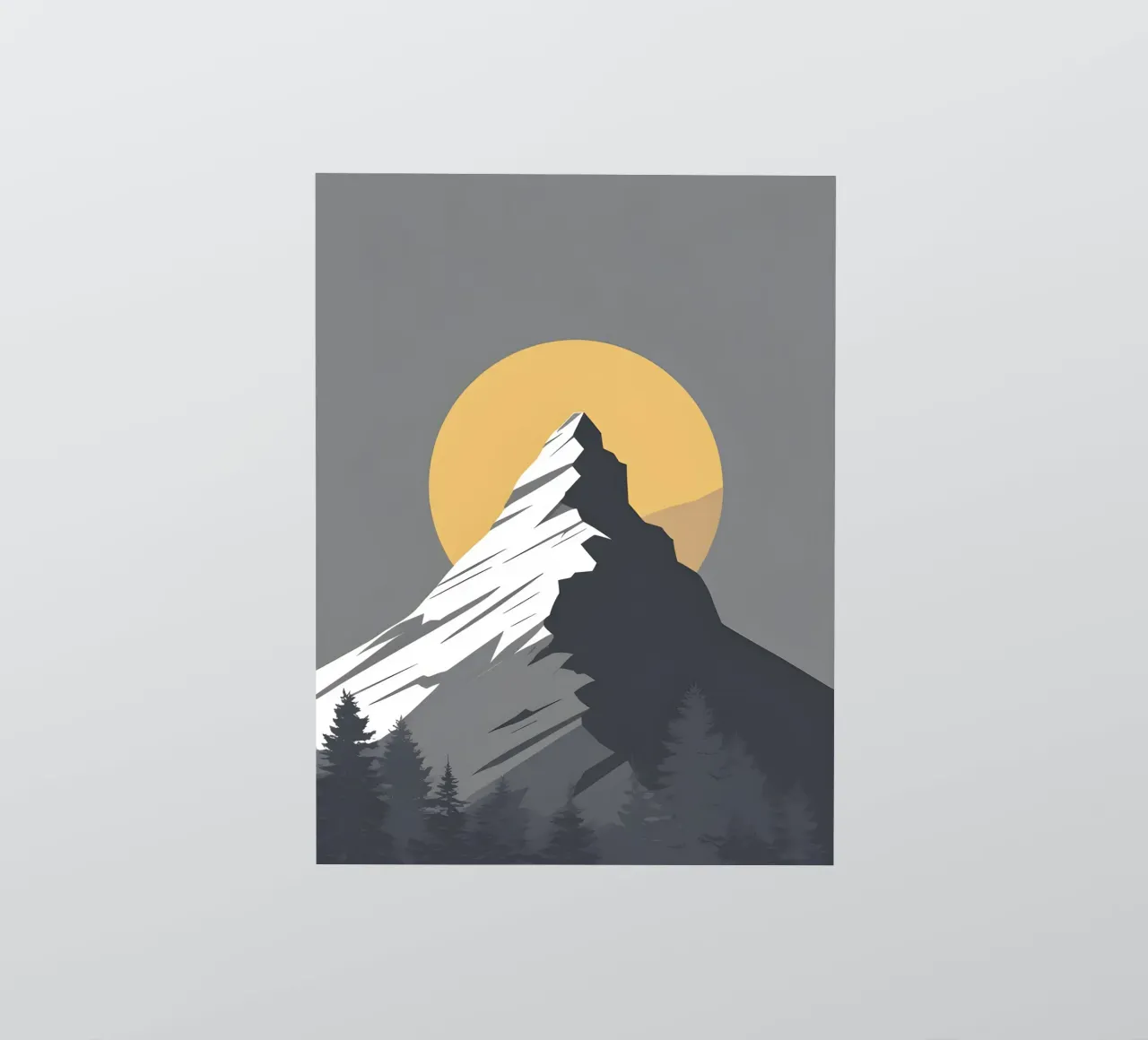 Mountain - Zero Shadow sticker by LIFESTYLE OBJECTS