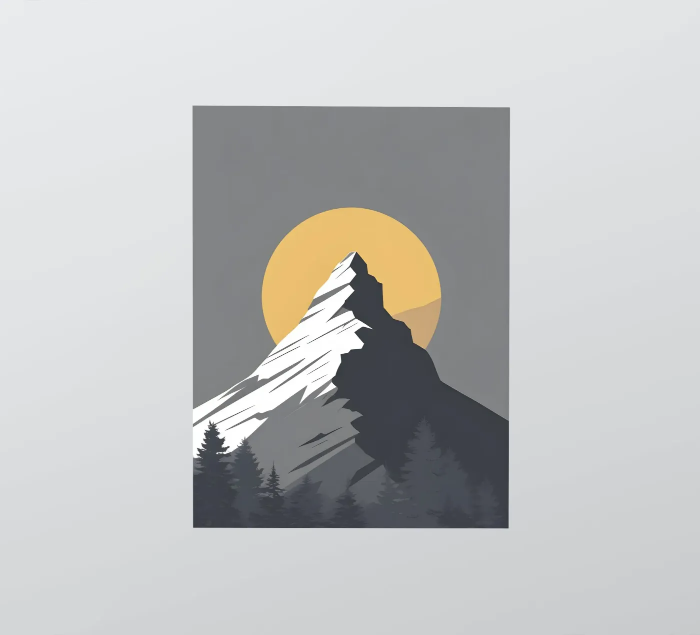 Mountain - Zero Shadow sticker by LIFESTYLE OBJECTS