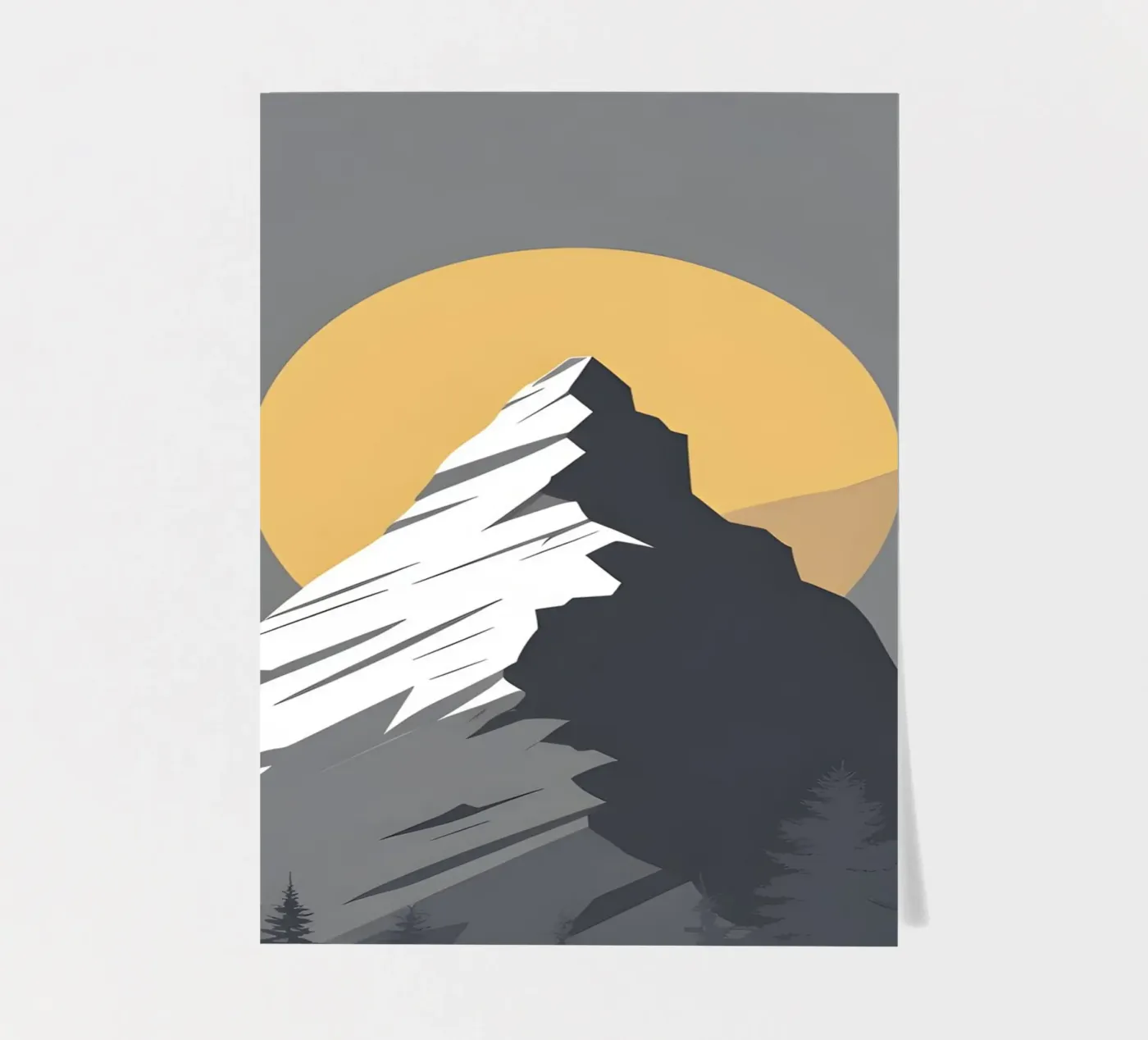Mountain - Zero Shadow sticker sheet by LIFESTYLE OBJECTS