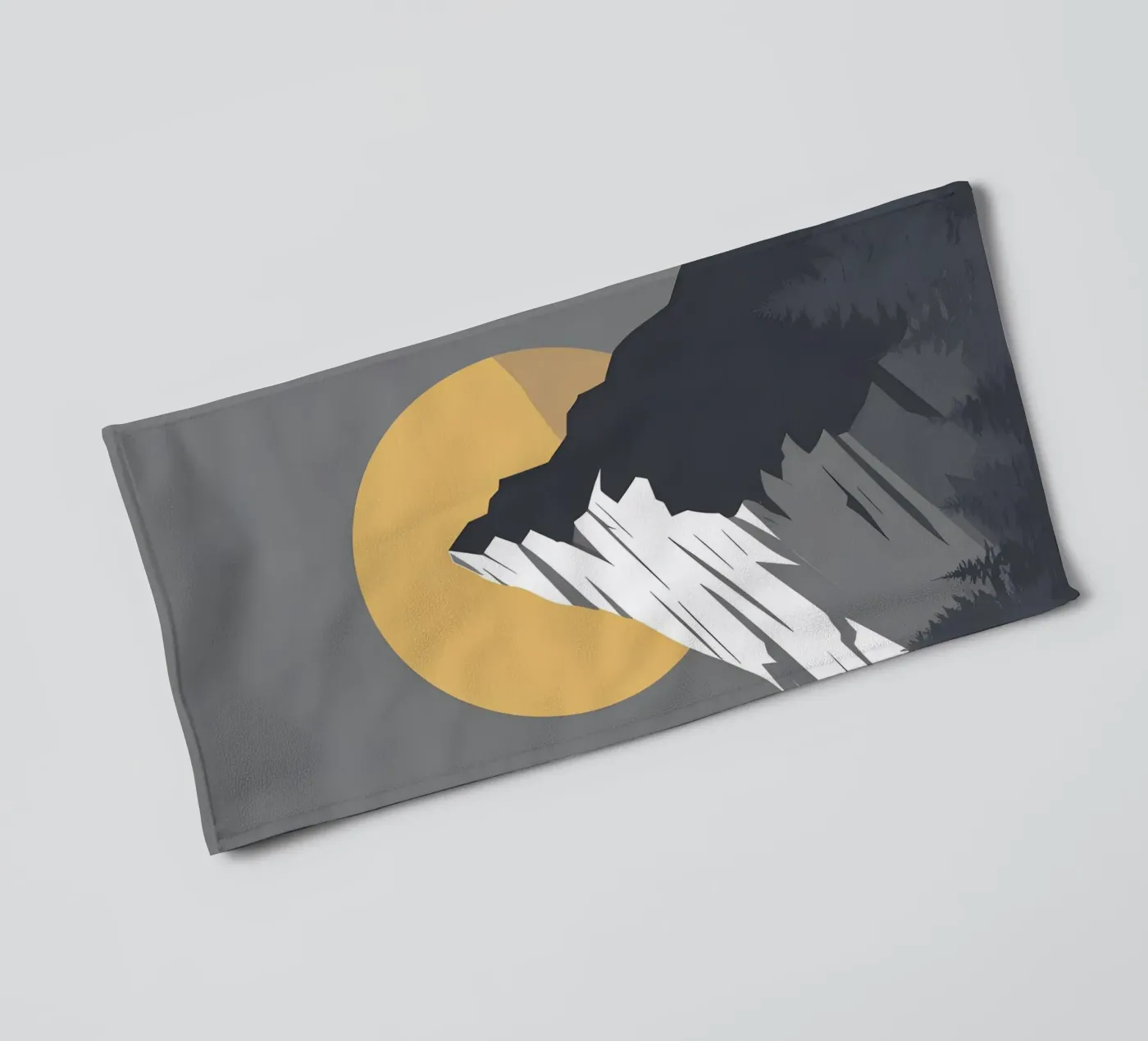 Berg - Schaduw nul badhanddoek van LIFESTYLE OBJECTS