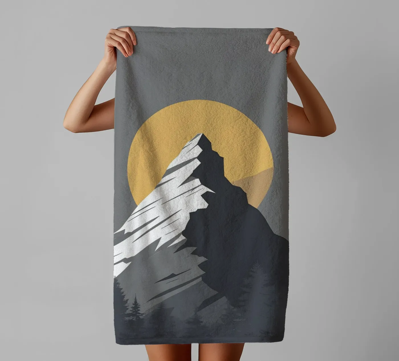 Mountain - Zero Shadow badhanddoek van LIFESTYLE OBJECTS
