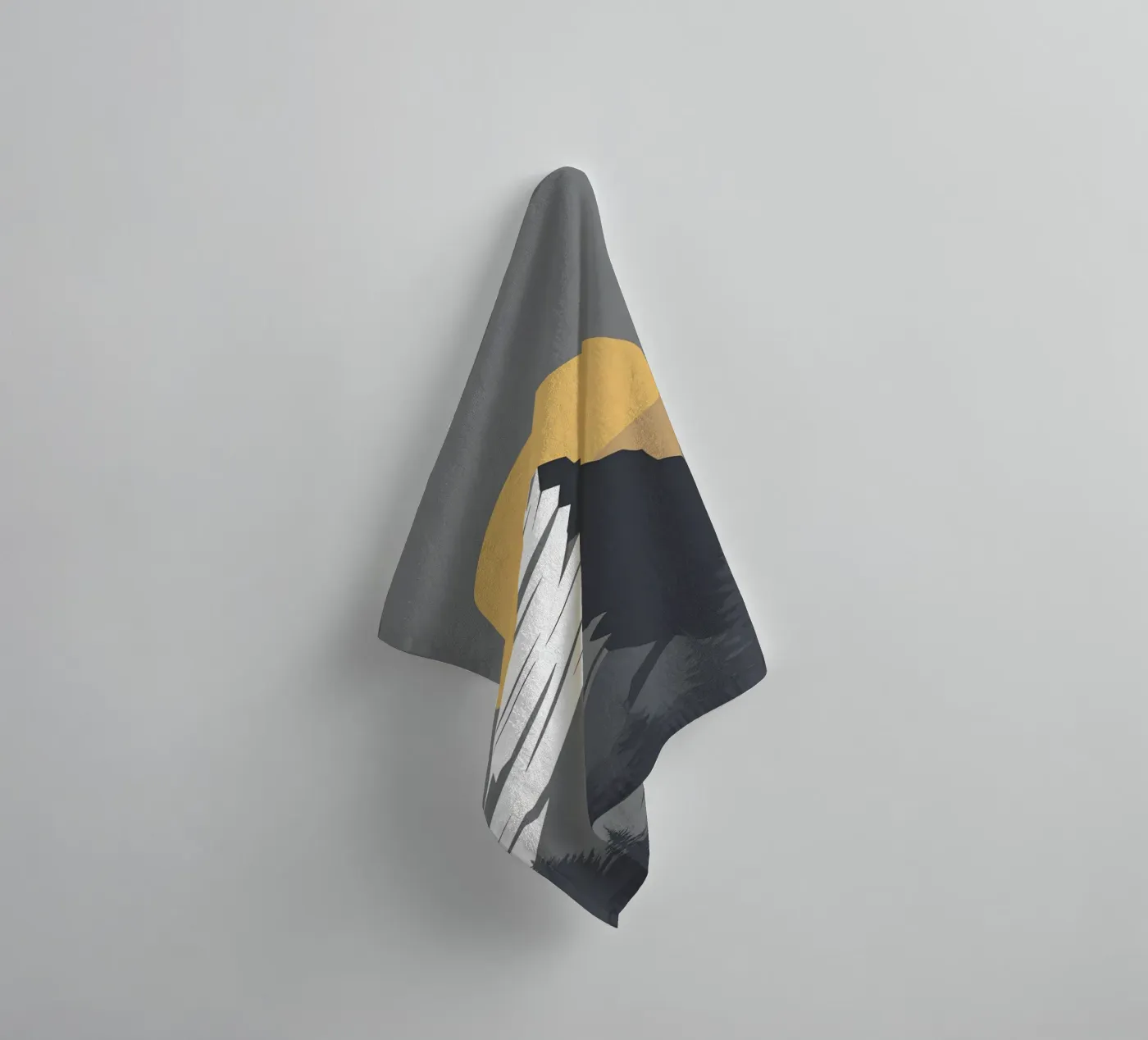 Mountain - Zero Shadow badhanddoek van LIFESTYLE OBJECTS