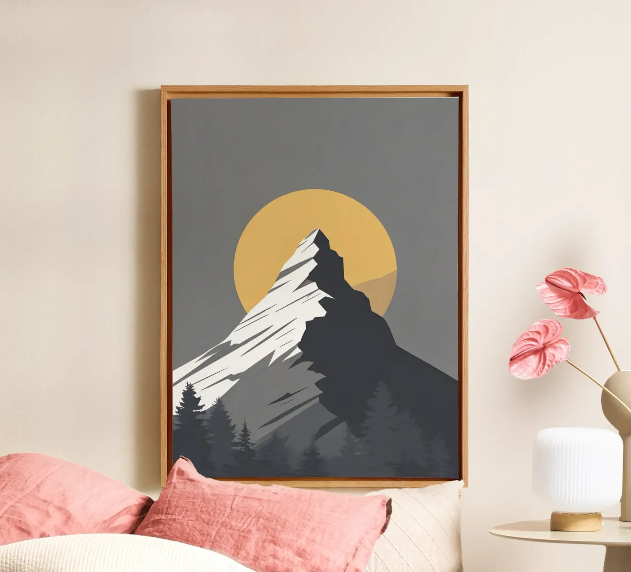Mountain - Zero Shadow canvas by LIFESTYLE OBJECTS
