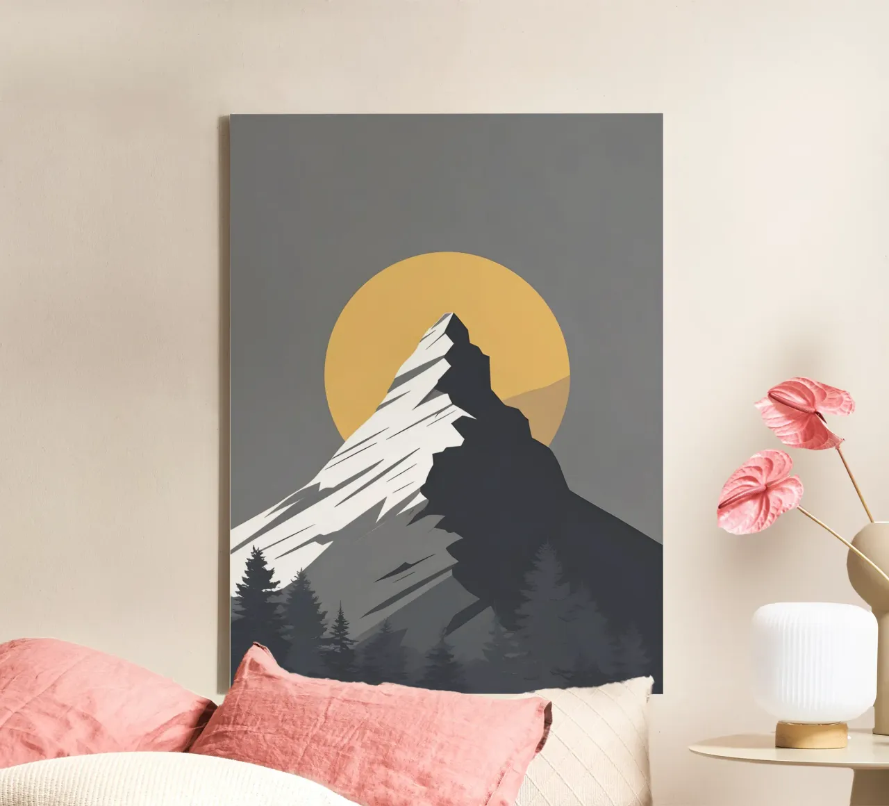 Mountain - Zero Shadow canvas by LIFESTYLE OBJECTS