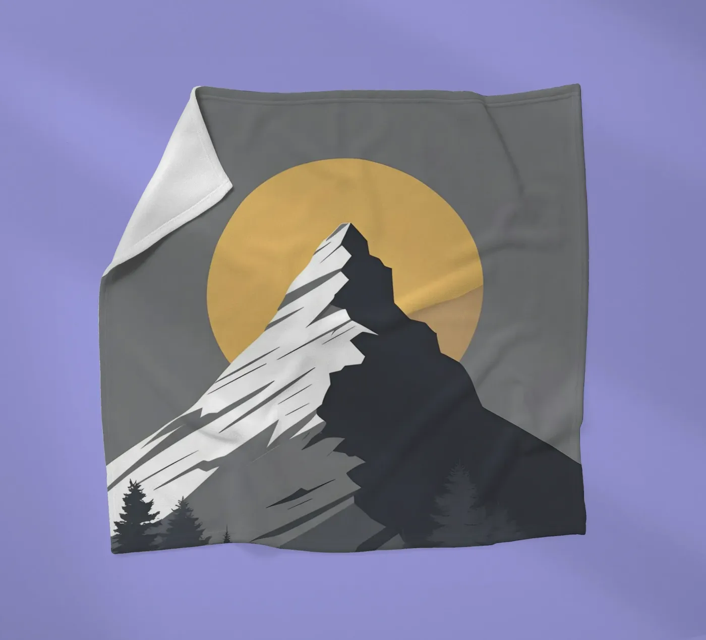 Mountain - Zero Shadow fleece blanket by LIFESTYLE OBJECTS