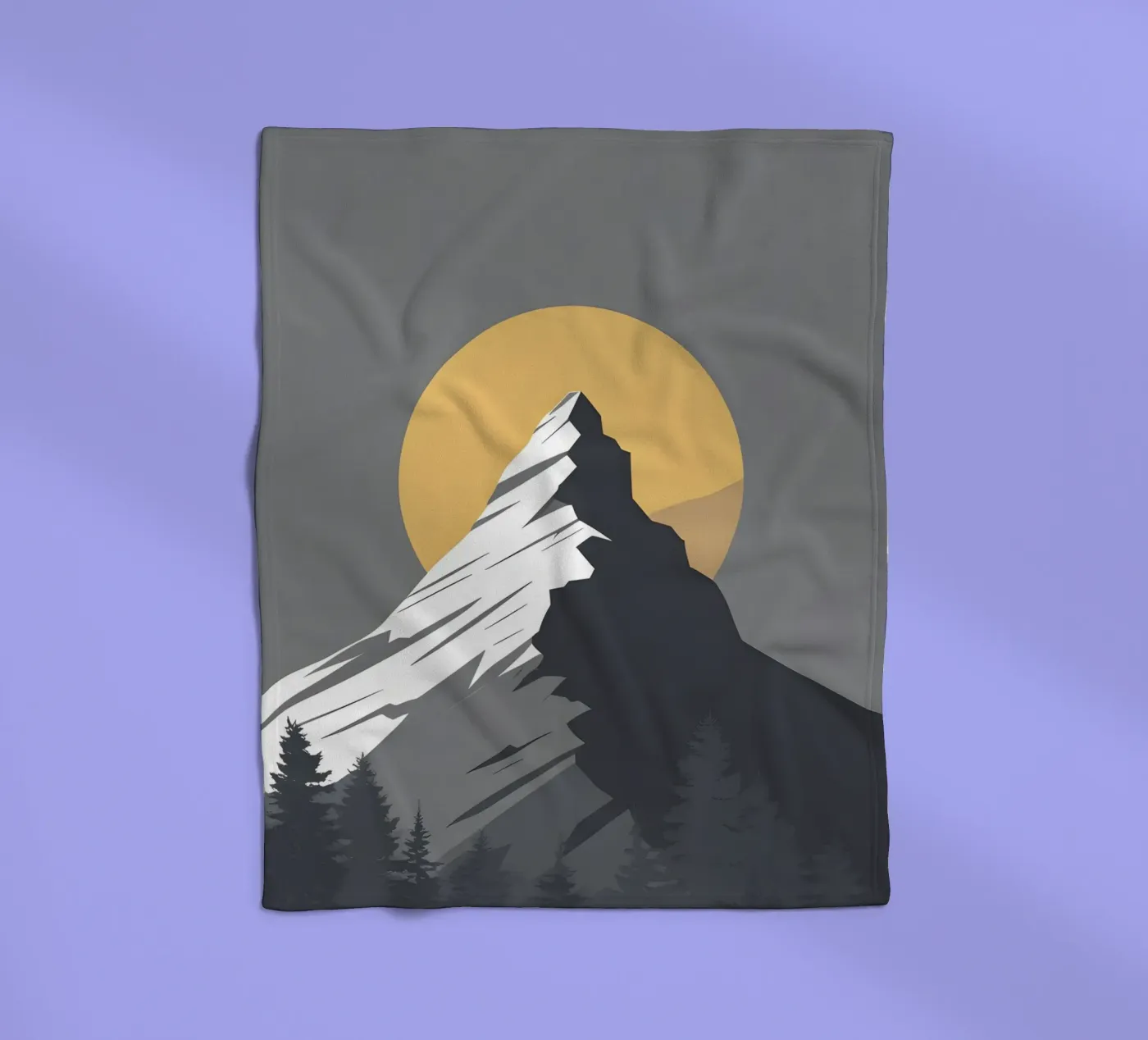 Mountain - Zero Shadow fleece blanket by LIFESTYLE OBJECTS