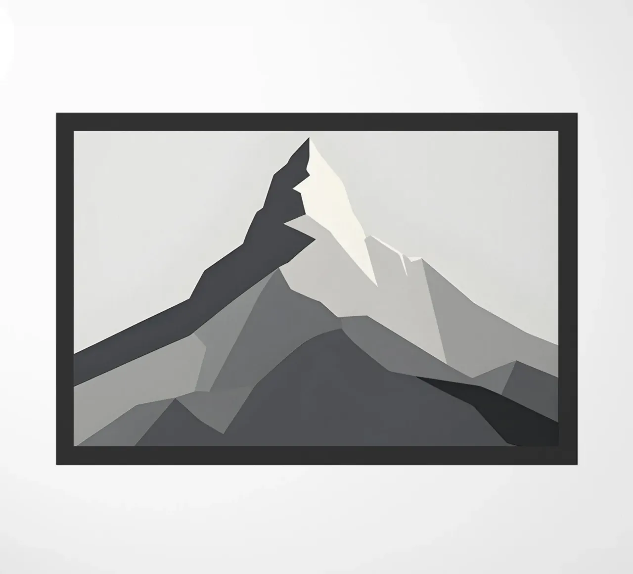 Montagne - Zero Shadow paillasson de LIFESTYLE OBJECTS