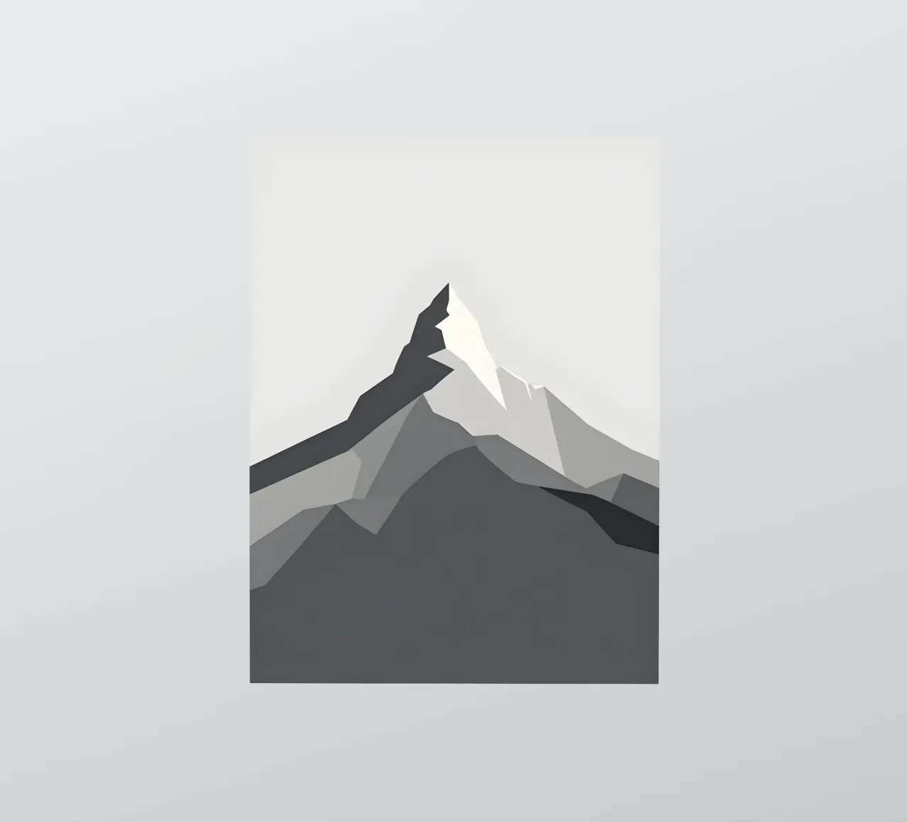 Mountain - Zero Shadow sticker by LIFESTYLE OBJECTS
