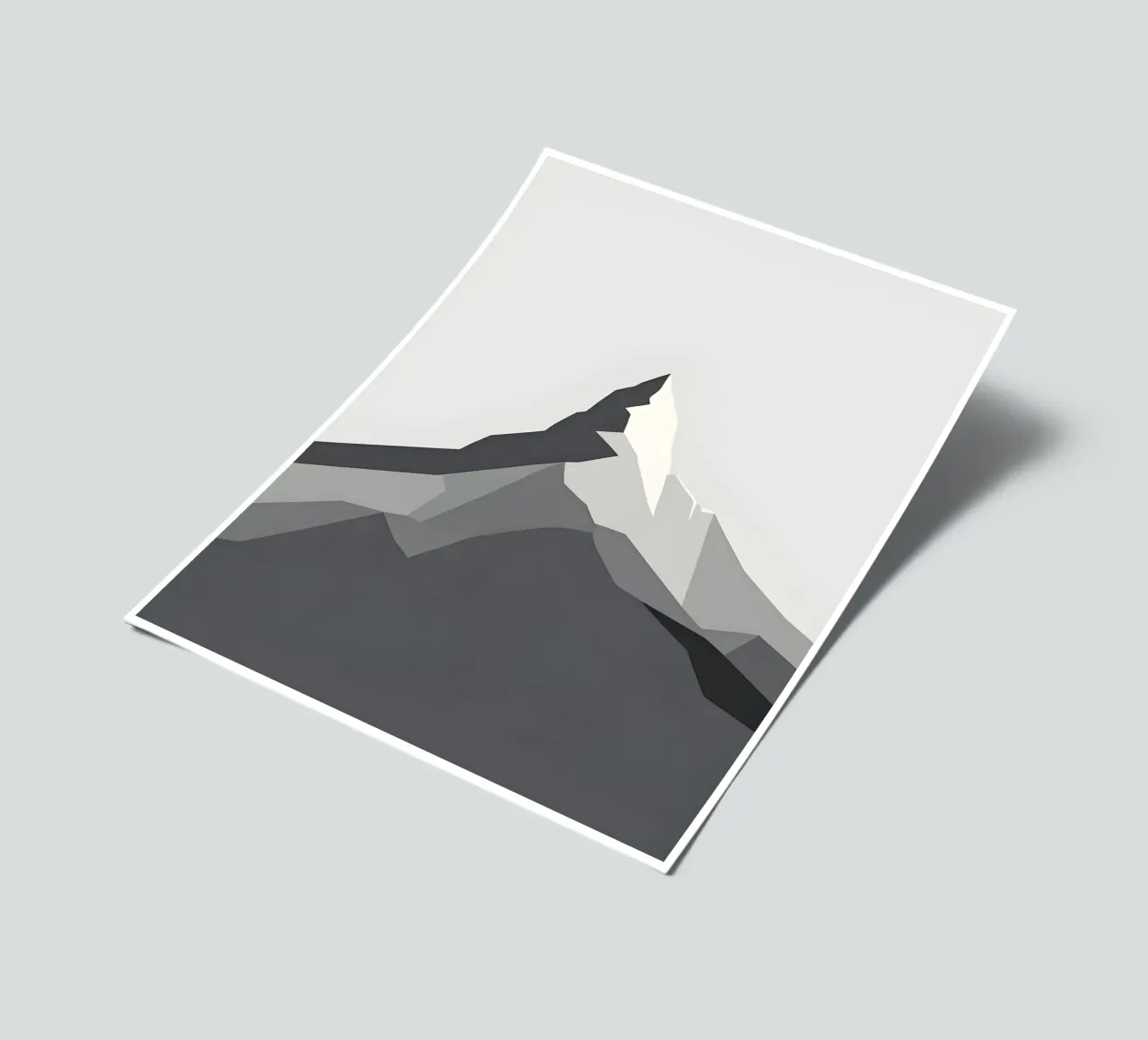 Mountain - Zero Shadow sticker sheet by LIFESTYLE OBJECTS