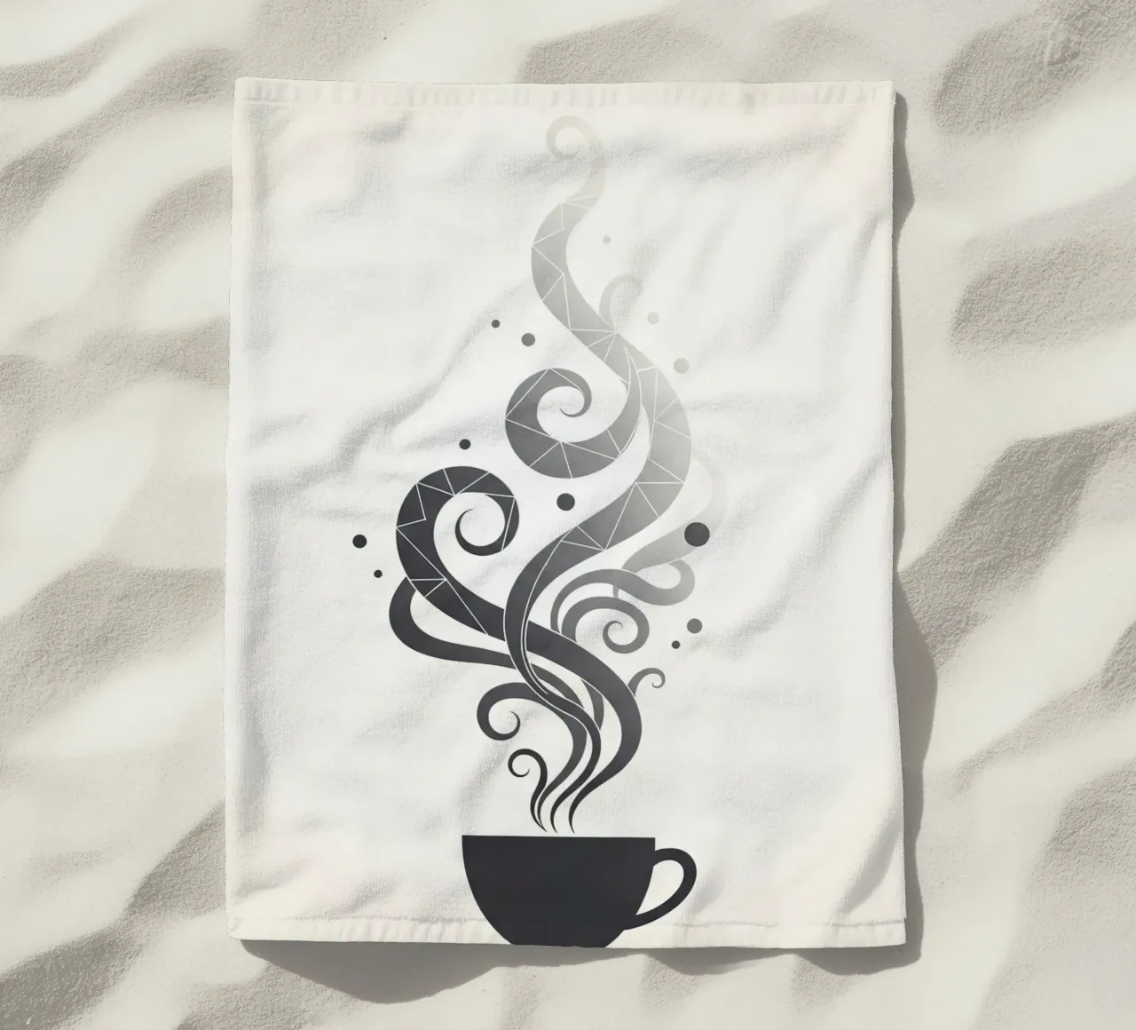 rising steam beach towel by LIFESTYLE OBJECTS