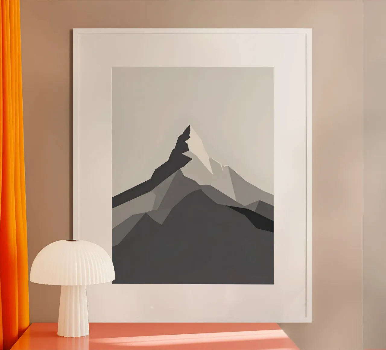 Berg - Schaduw nul poster van LIFESTYLE OBJECTS