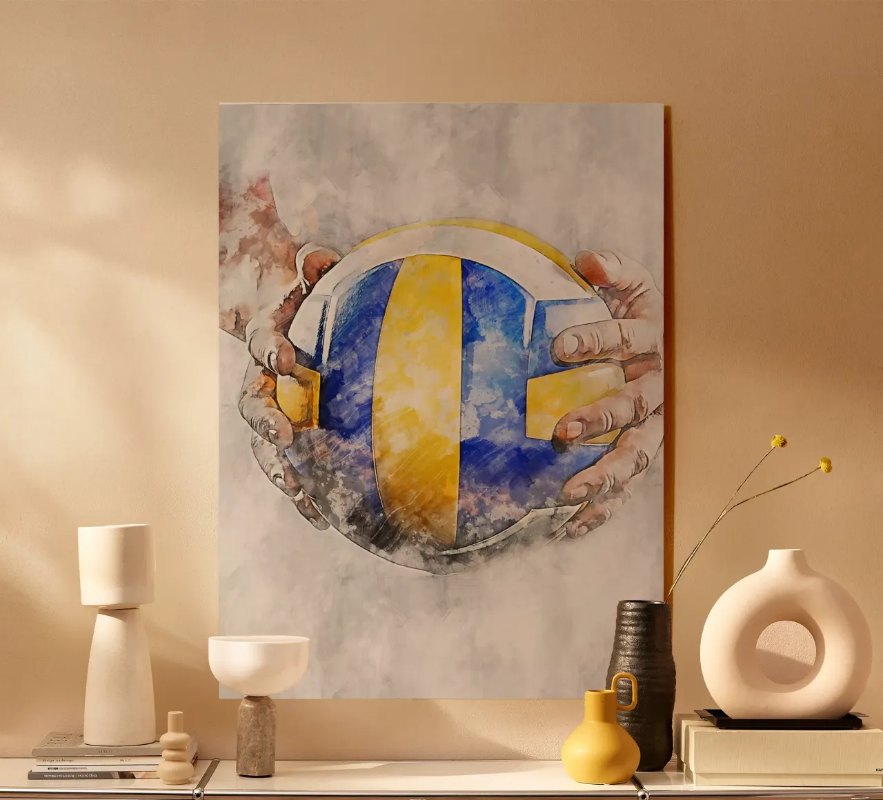 Volleyball - ball acrylic glass by Mateo