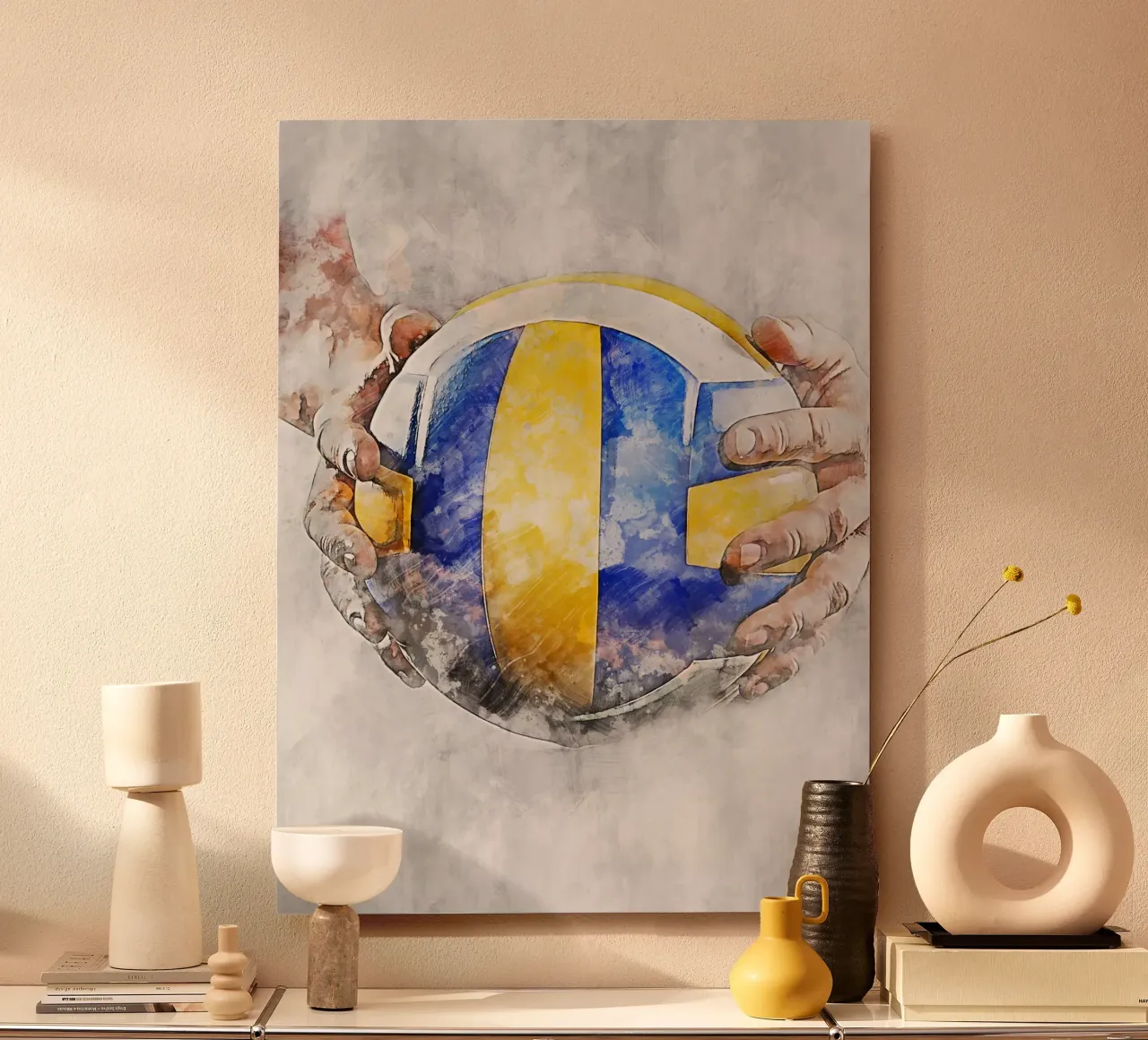 Volleyball - ball alu-dibond by Mateo