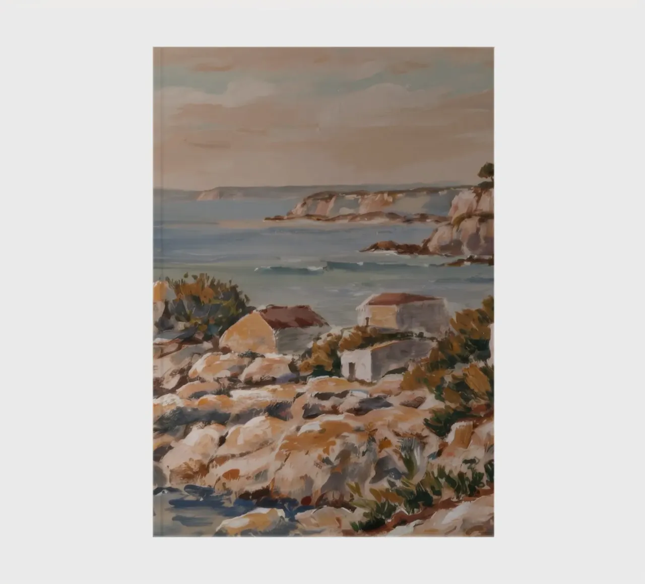 Vue du rivage rocheux carnet de notes de Angkasa Mist