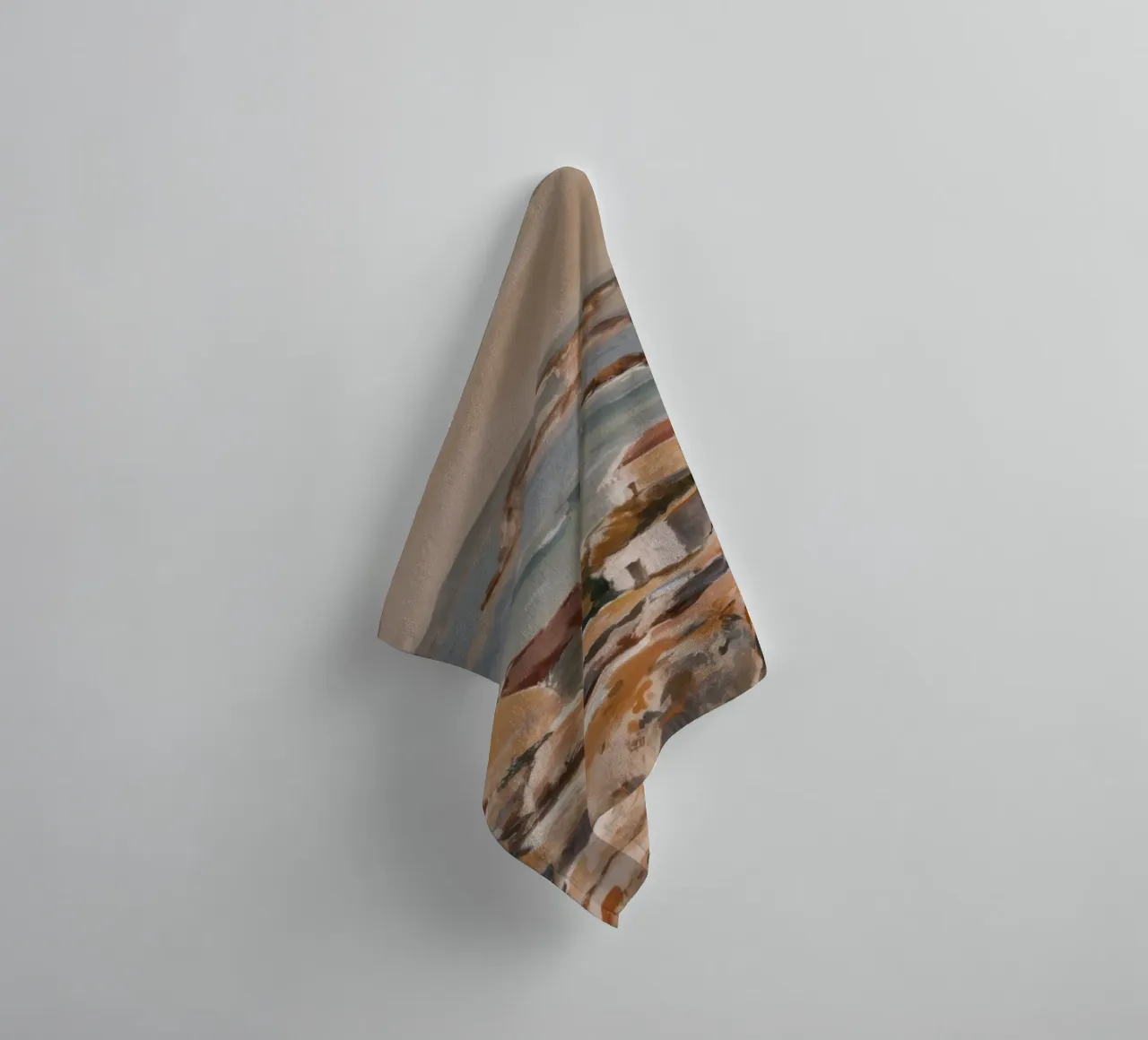 Vue du rivage rocheux serviette de bain de Angkasa Mist