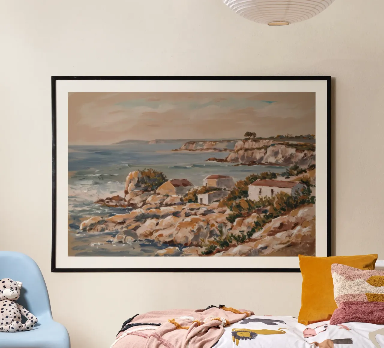 Vue du rivage rocheux hahnemühle de Angkasa Mist