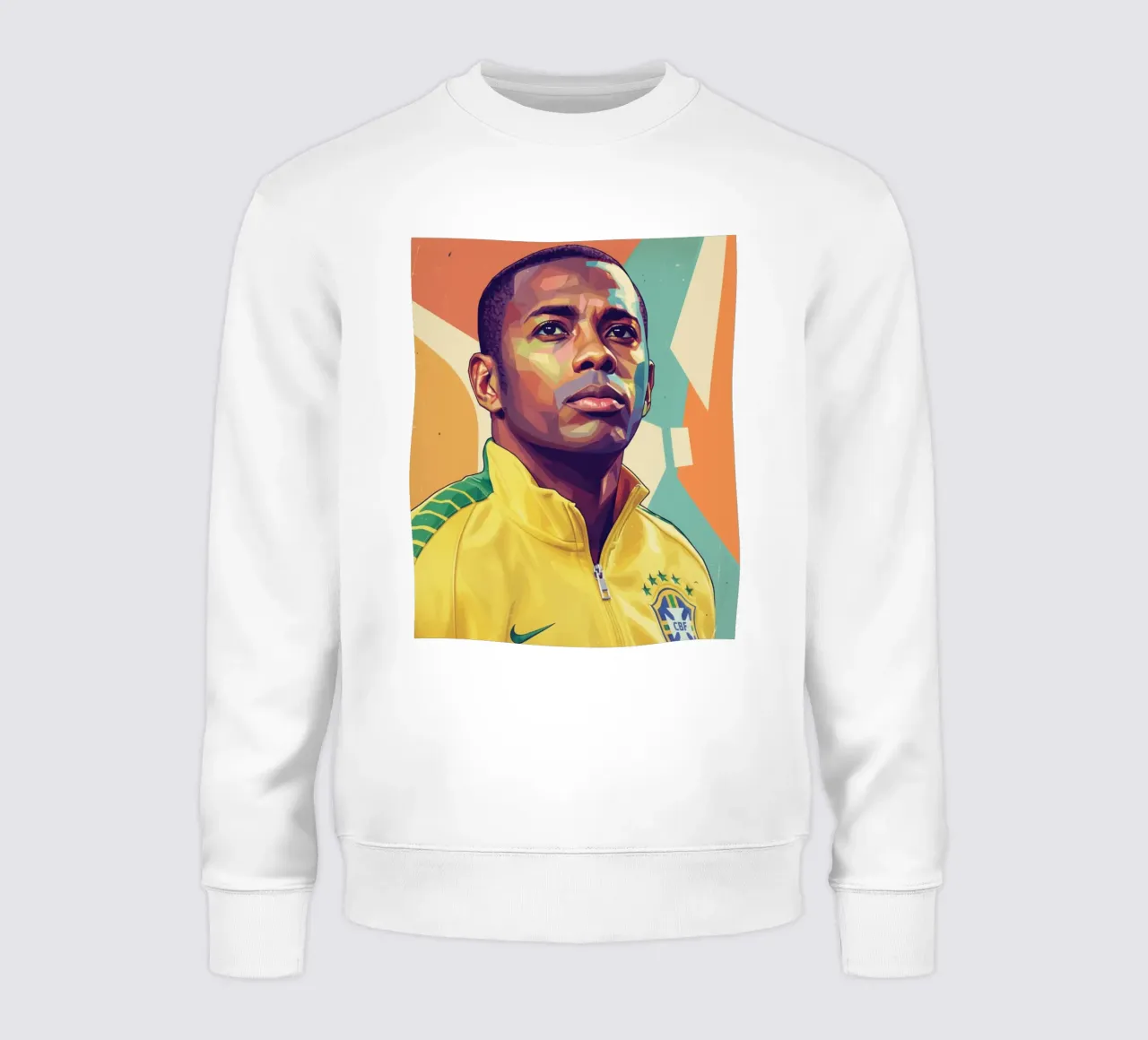 Ritratto pop art di Robinho felpa da Hantamrata