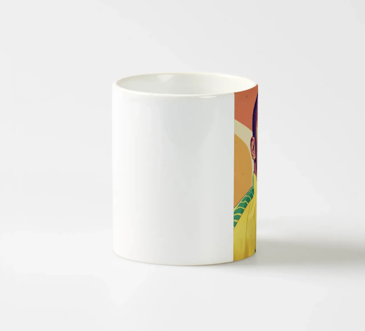 Ritratto pop art di Robinho tazza in ceramica da Hantamrata