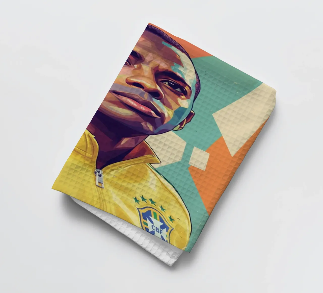 Portrait pop art de Robinho torchon de Hantamrata