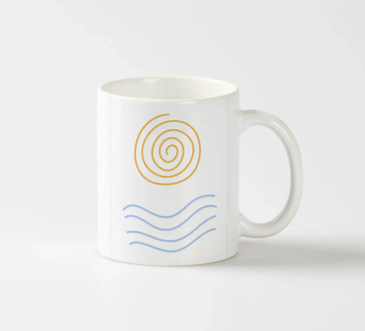 nature line art tazza in ceramica da Creaton