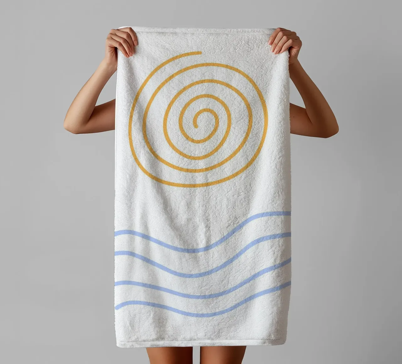 nature line art asciugamano da bagno da Creaton